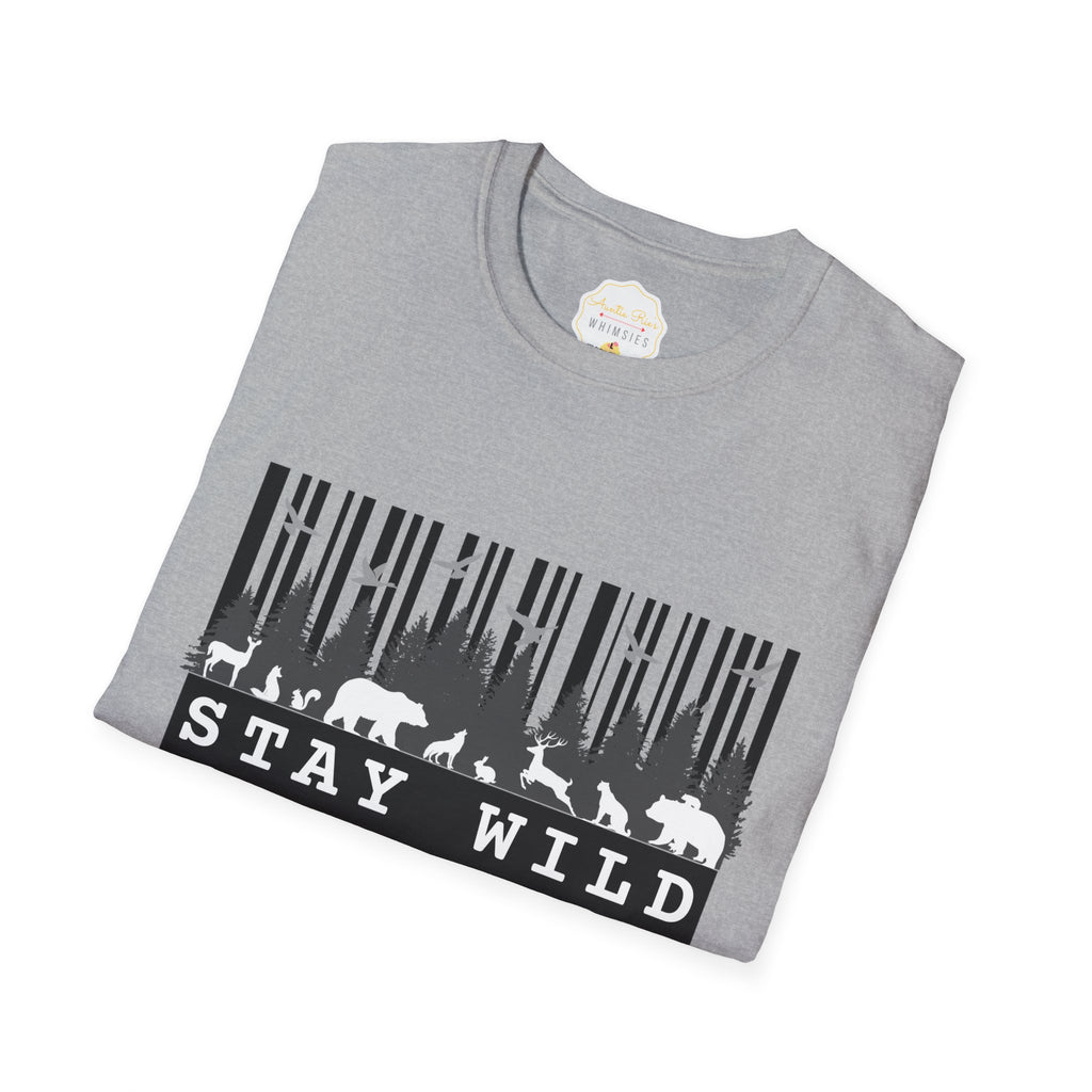 Nature-Tech Unisex T-Shirt - Minimalist Digital Artwork Design