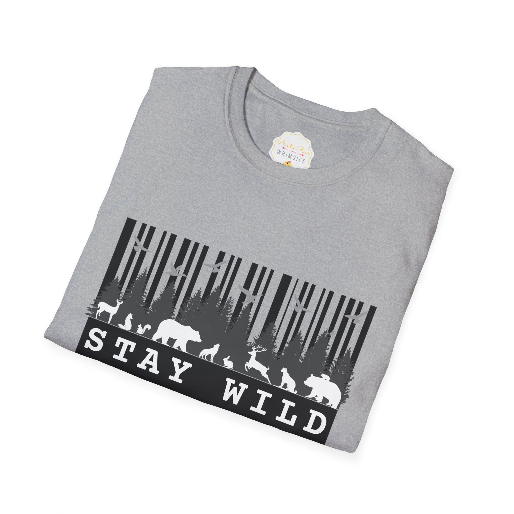 Nature-Tech Unisex T-Shirt - Minimalist Digital Artwork Design