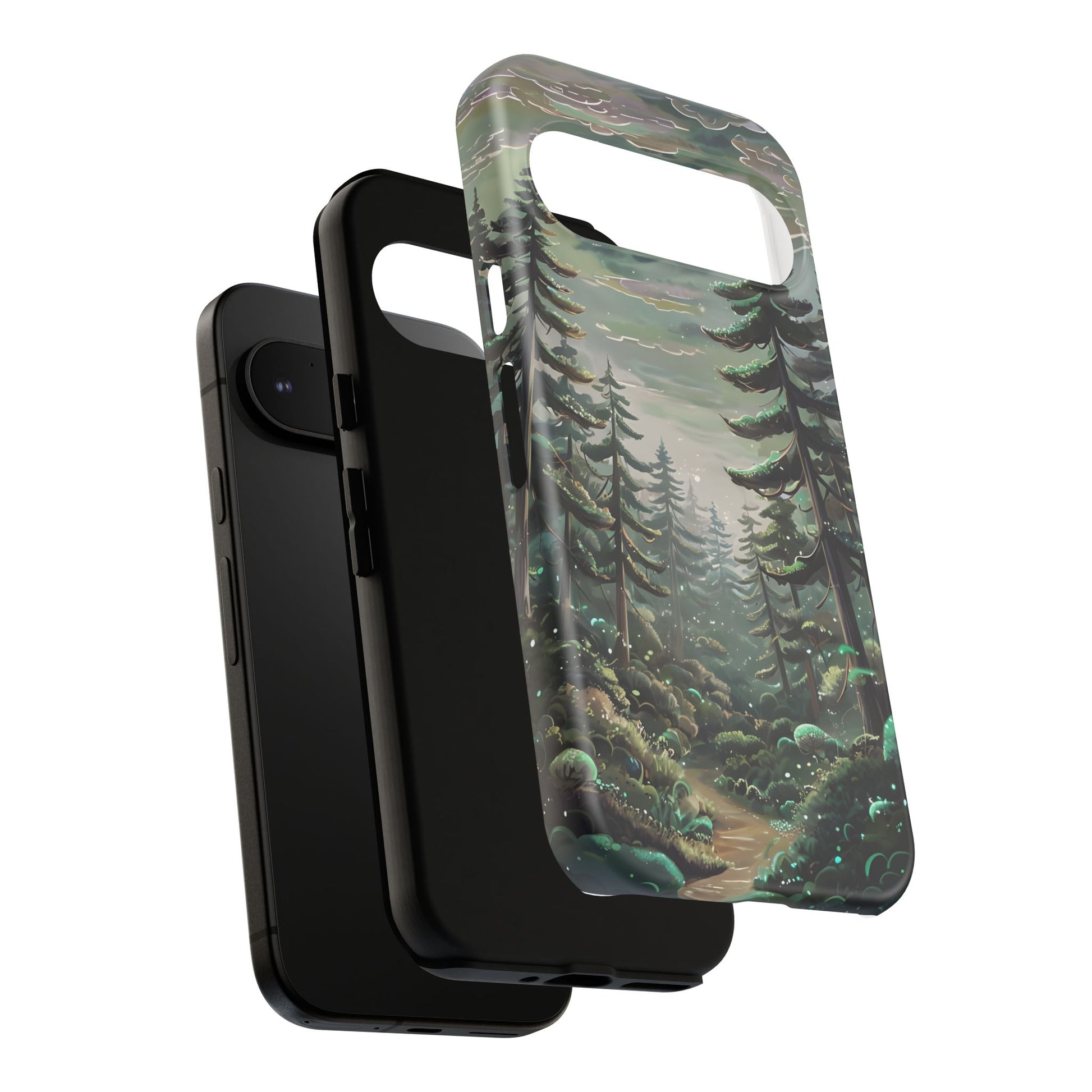 Phone Case, Whimsical Anime Forest Illustration Brimming With Enchantment, Tough Protective Cover, Unique Gift, Trendy