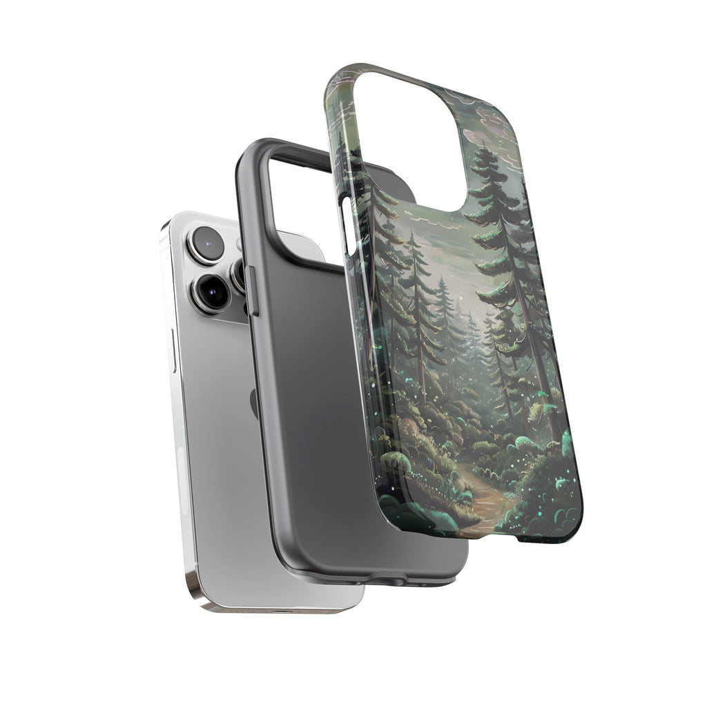 Phone Case, Whimsical Anime Forest Illustration Brimming With Enchantment, Tough Protective Cover, Unique Gift, Trendy