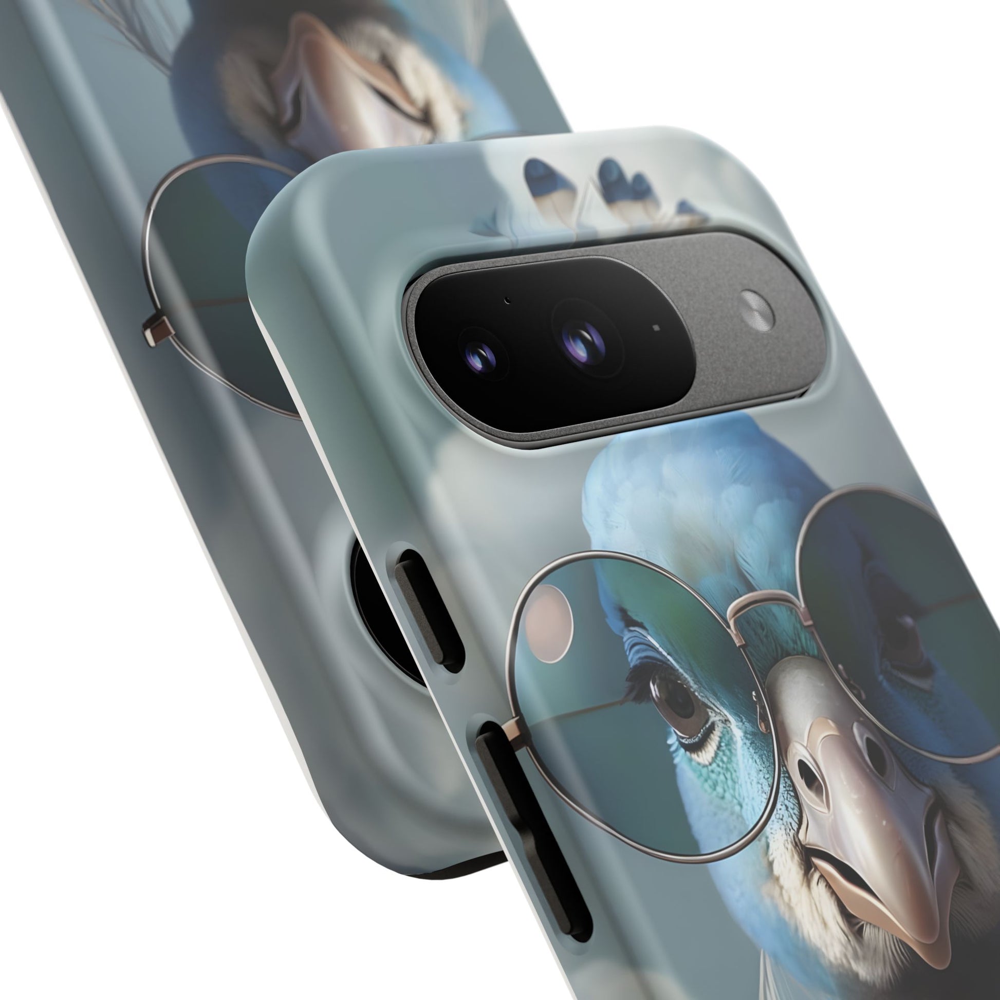 Phone Case, Glamorous Peacock Wearing Sunglasses - Protective Cover, Unique Gift, Trendy Accessories, Animal Lover, Fashionable Mobile Shell