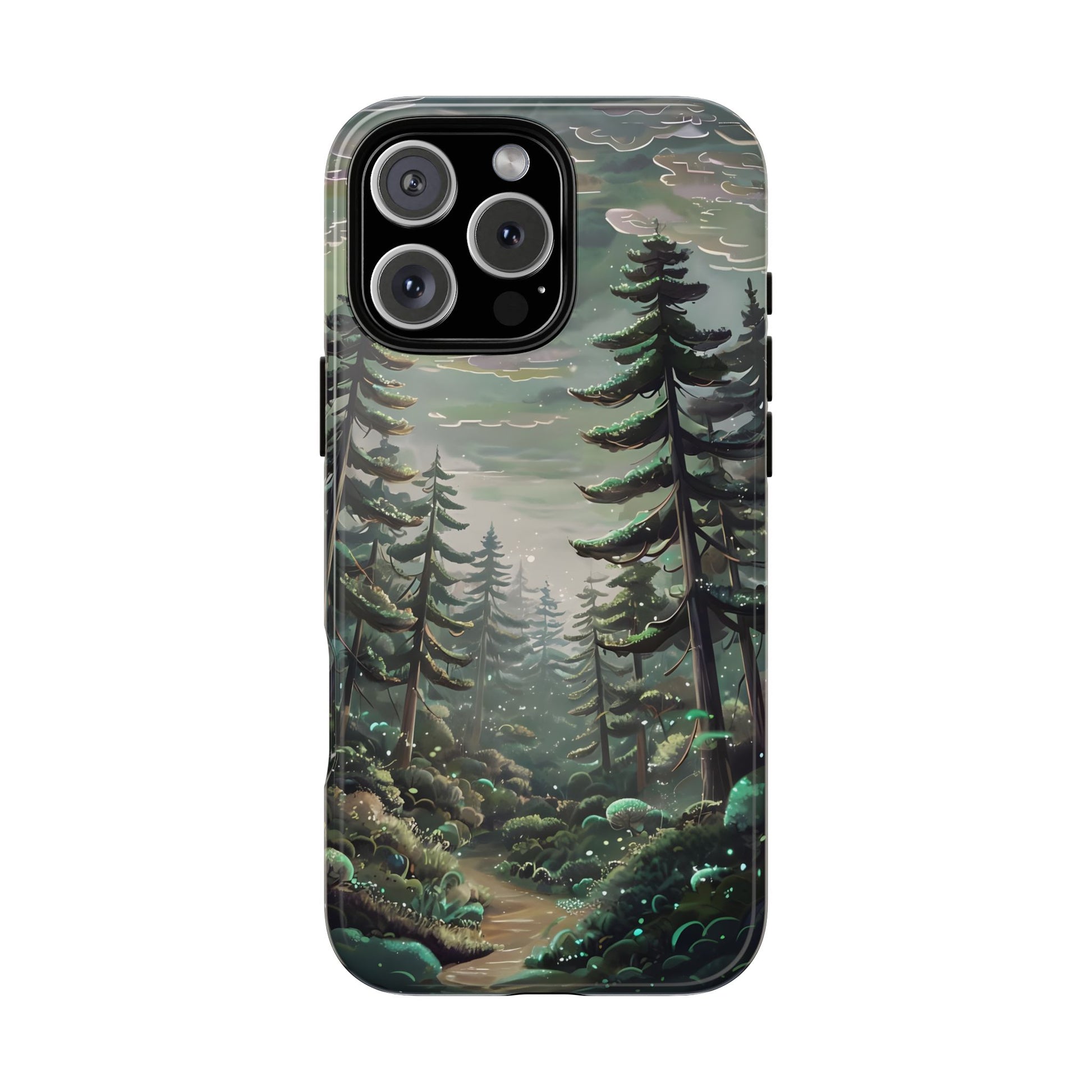 Phone Case, Whimsical Anime Forest Illustration Brimming With Enchantment, Tough Protective Cover, Unique Gift, Trendy