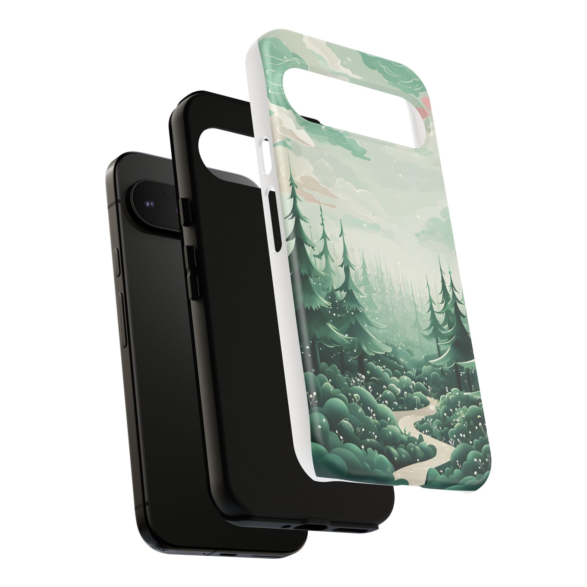 Phone Case, Tough Cover, Whimsical Enchanted Forest, Protective Phone Accessories, Forest Theme Phone Skin