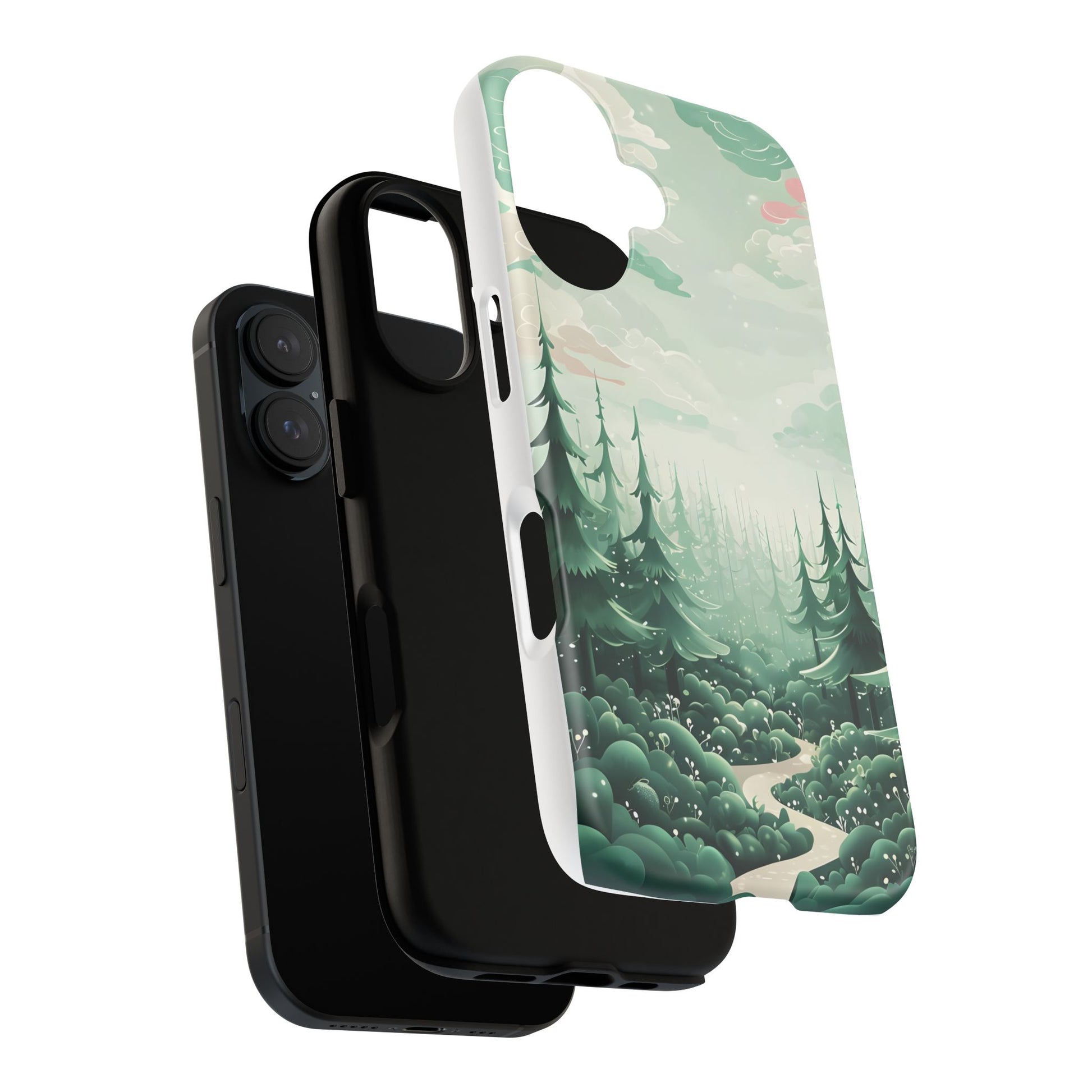 Phone Case, Tough Cover, Whimsical Enchanted Forest, Protective Phone Accessories, Forest Theme Phone Skin