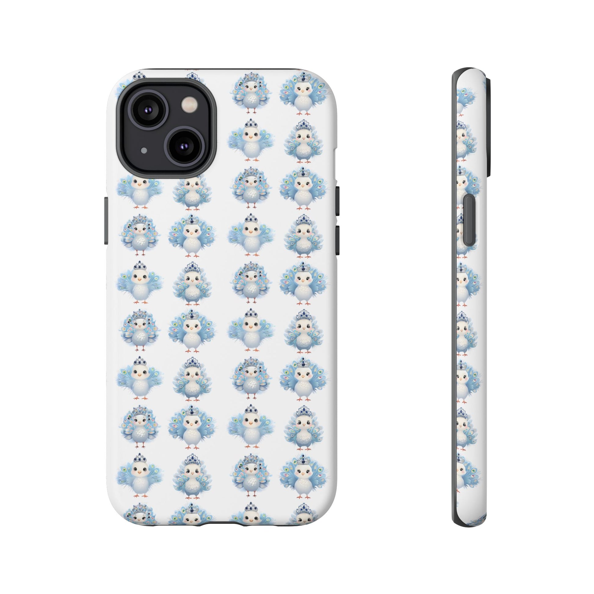 Tough Cases, Peacock Phone Covers, Animal Lover Gift, Cute Bird Accessories, Tiara Design, Protective Shell