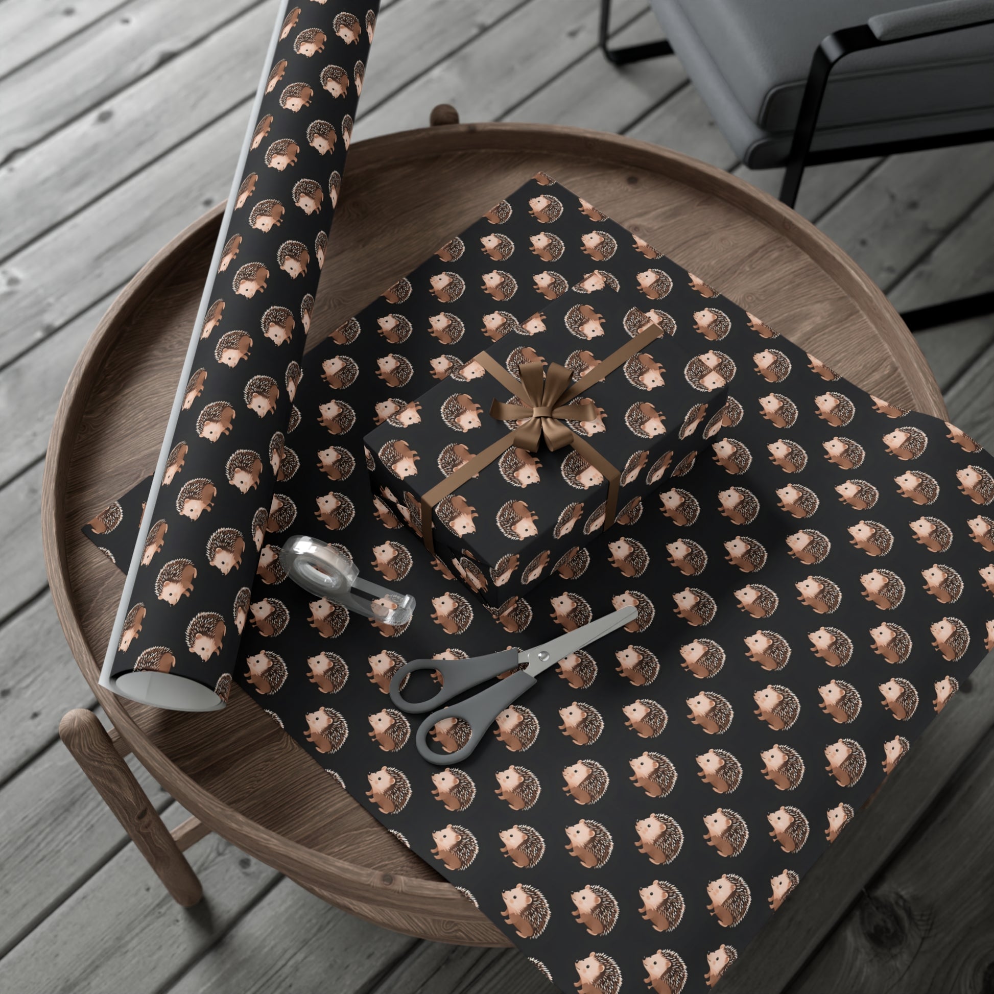 Gift Wrap Papers, Wrapping Paper with Cute Hedgehogs - Perfect for Gifts, Birthdays, Holidays, DIY Projects, Scrapbooking