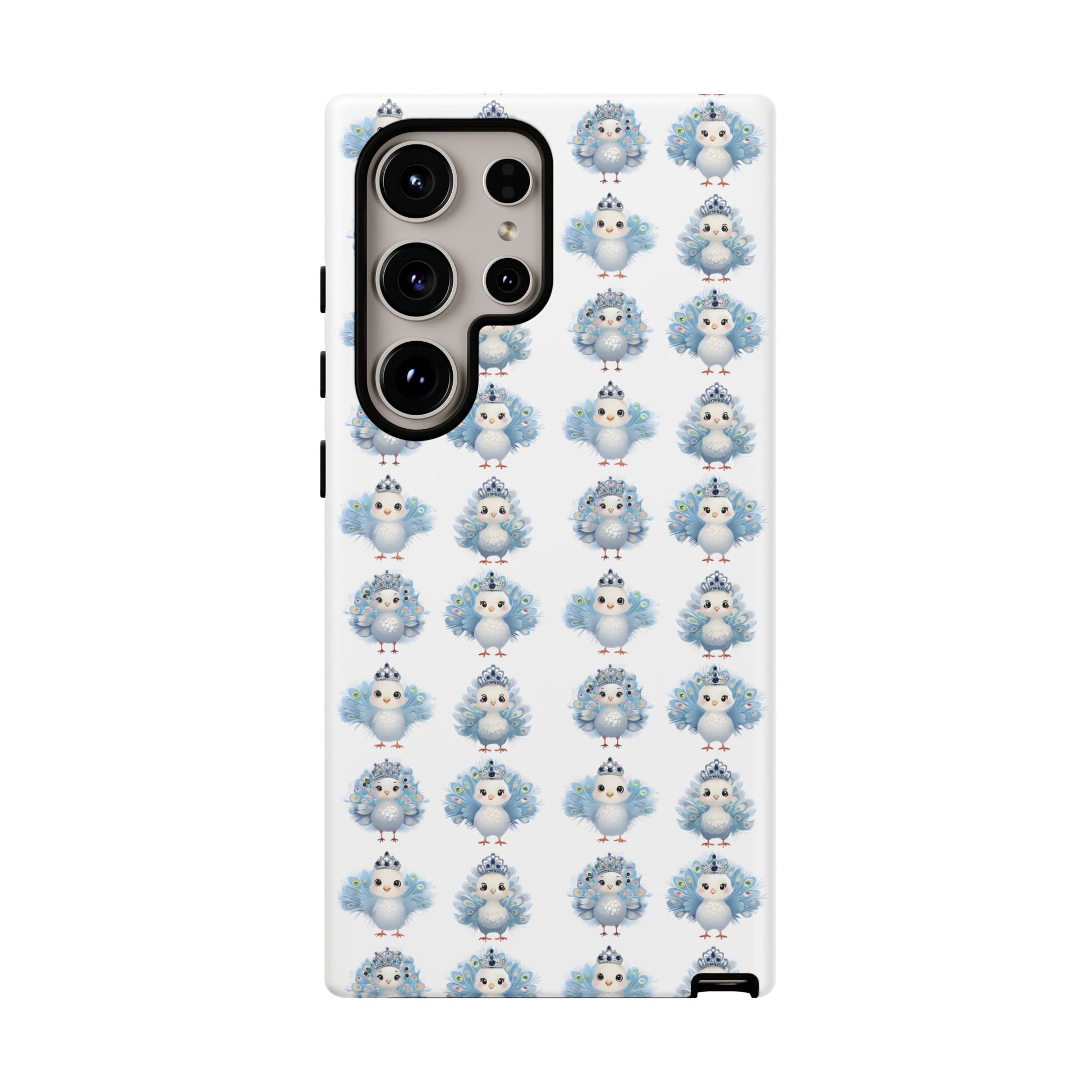 Tough Cases, Peacock Phone Covers, Animal Lover Gift, Cute Bird Accessories, Tiara Design, Protective Shell