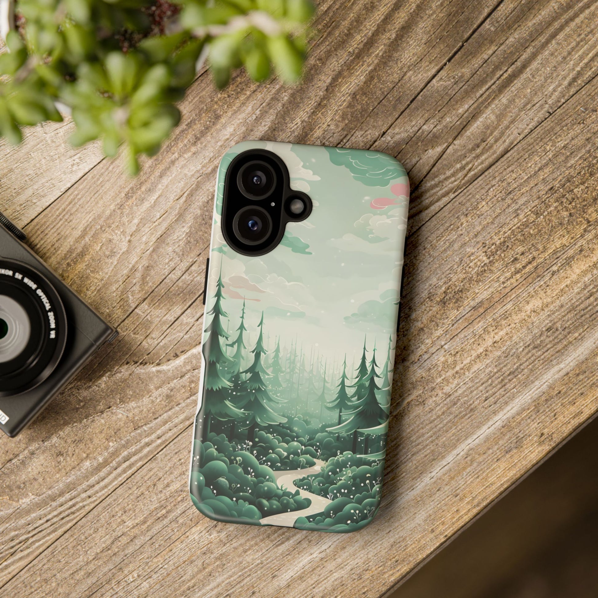 Phone Case, Tough Cover, Whimsical Enchanted Forest, Protective Phone Accessories, Forest Theme Phone Skin