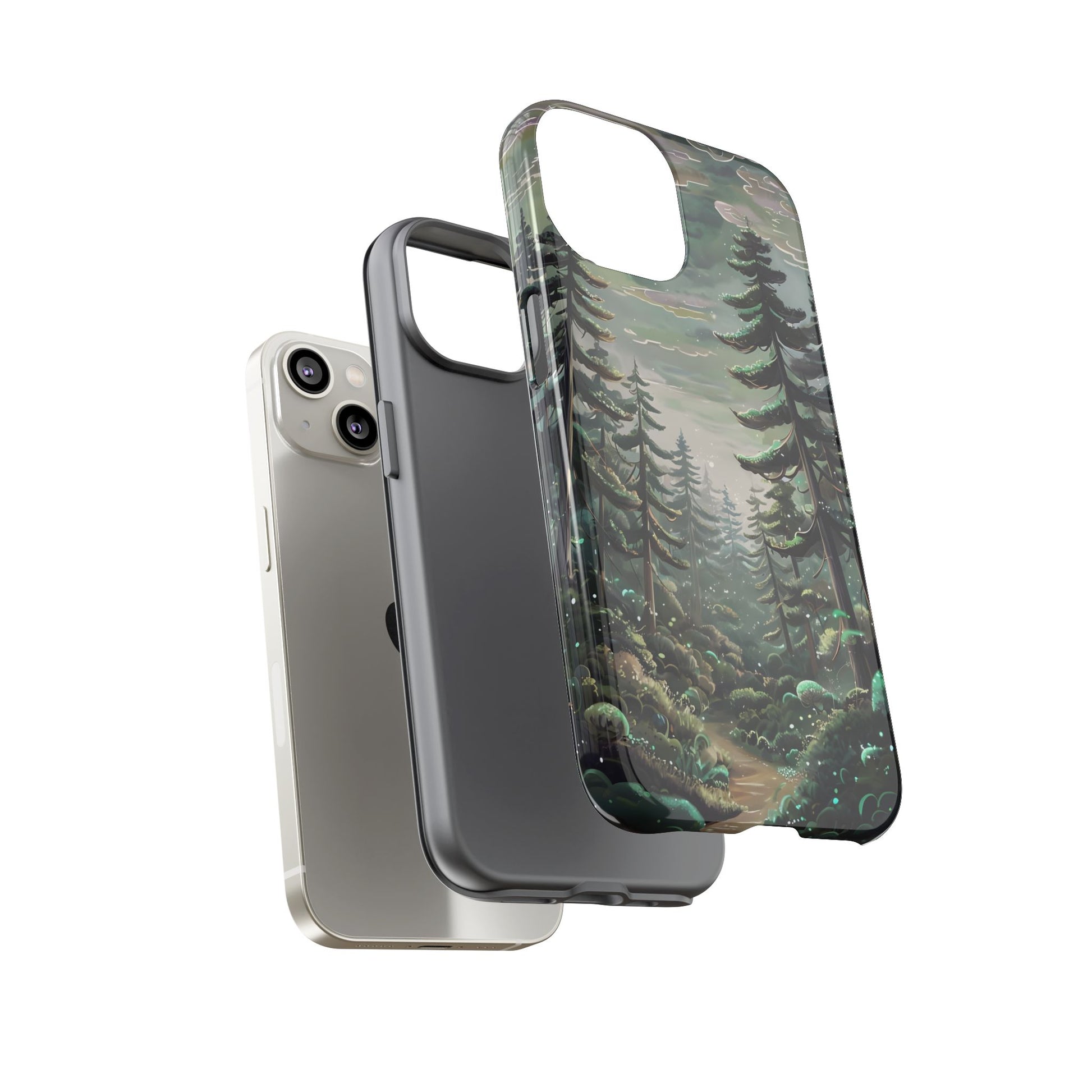 Phone Case, Whimsical Anime Forest Illustration Brimming With Enchantment, Tough Protective Cover, Unique Gift, Trendy