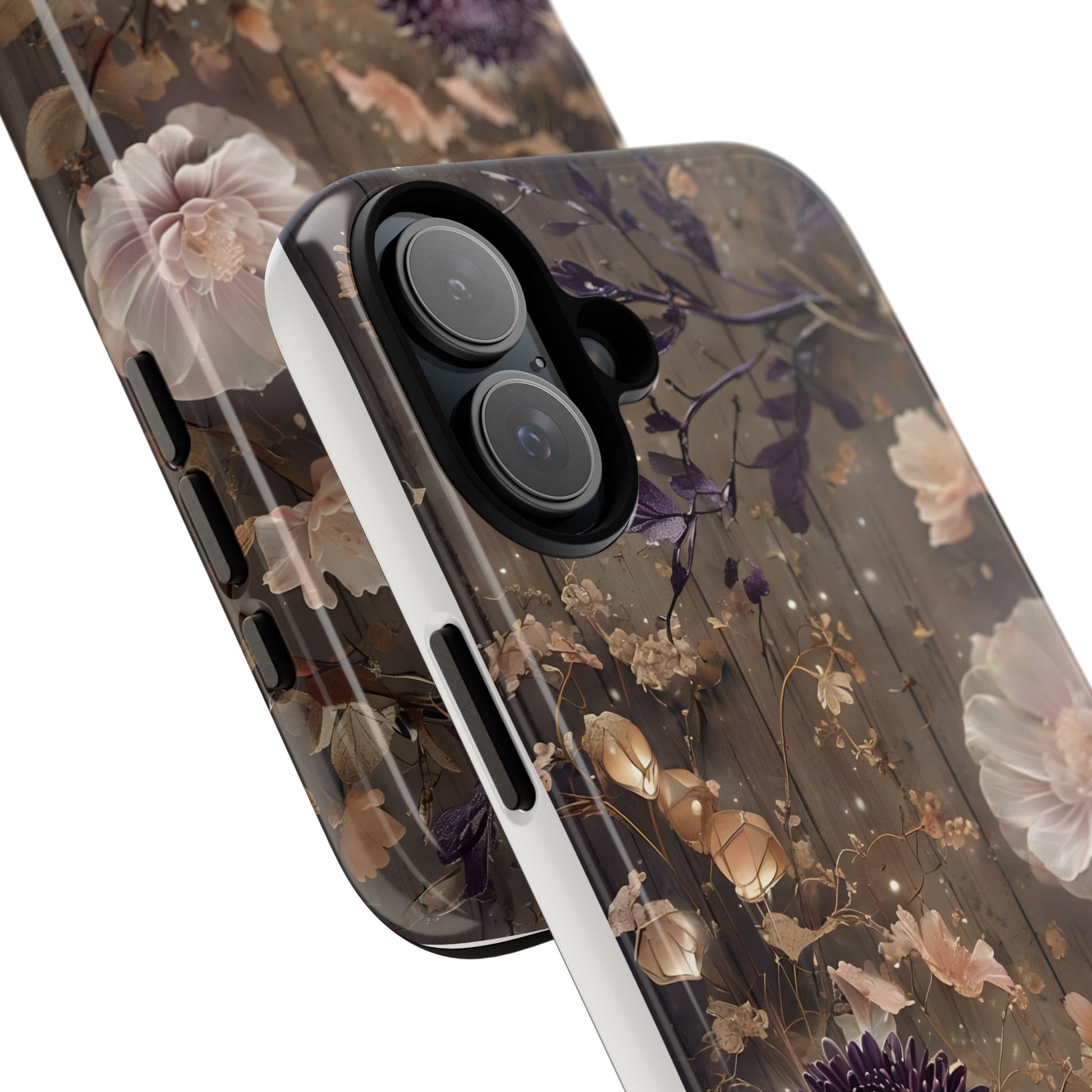 Tough Cases, Enchanting Floral Pattern - Floral Phone Case, Protective Phone Cover, Botanical Design, Flower Print, Tough Shell for Device