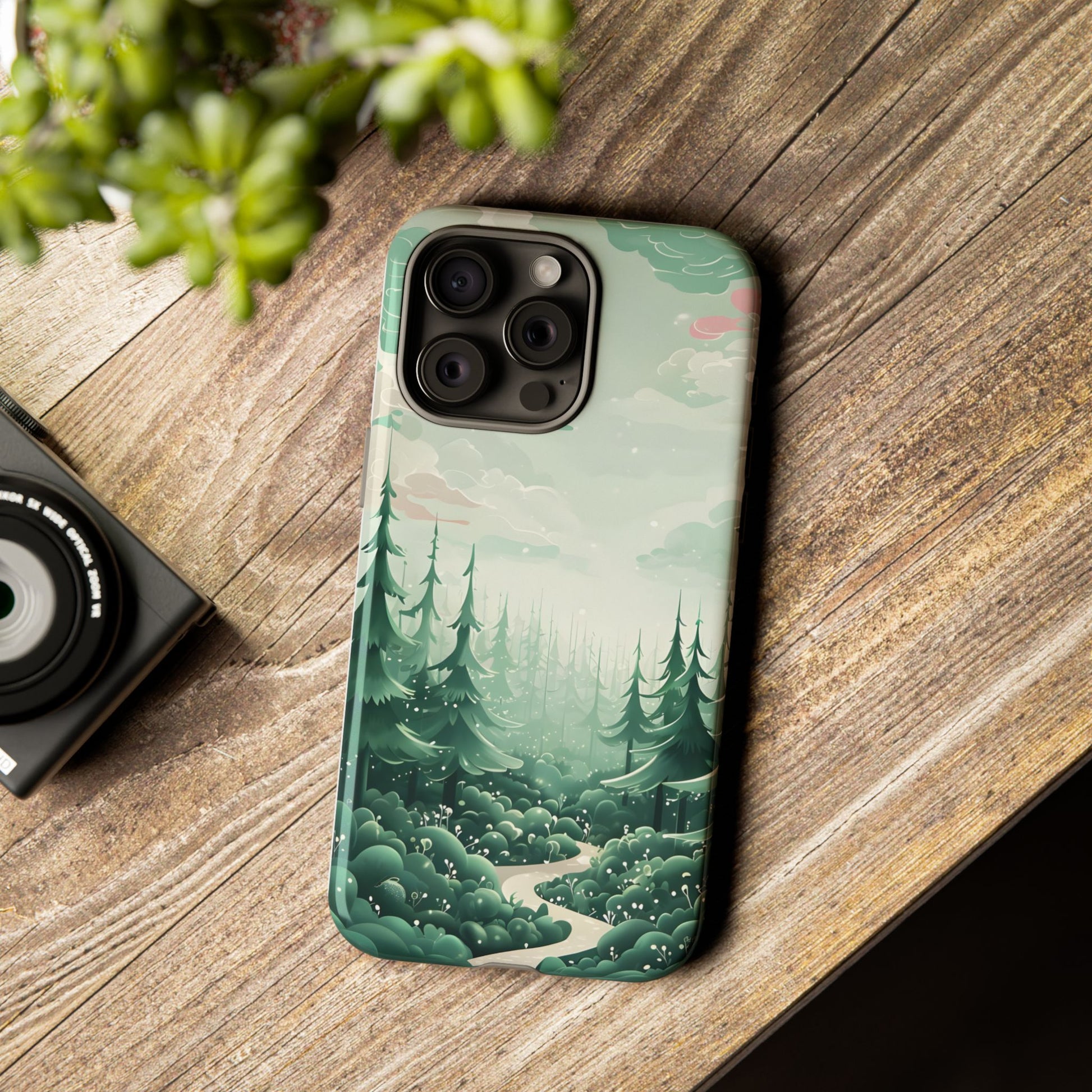 Phone Case, Tough Cover, Whimsical Enchanted Forest, Protective Phone Accessories, Forest Theme Phone Skin