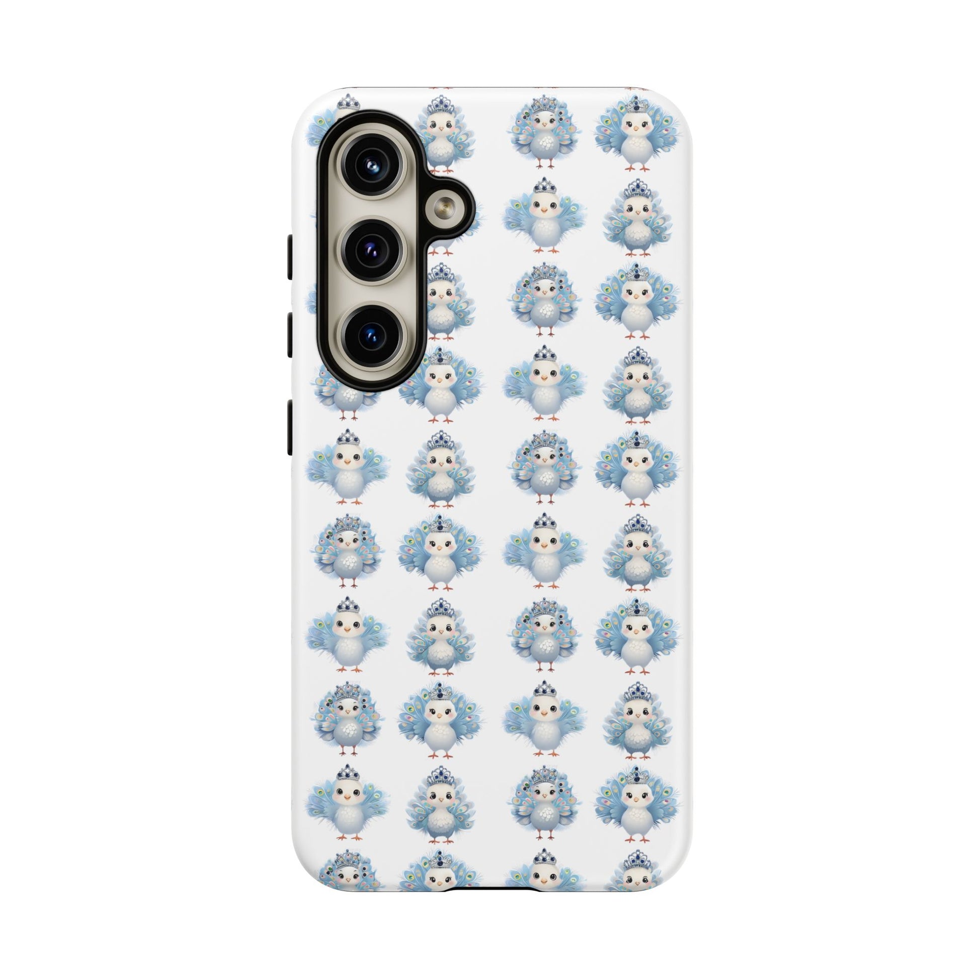 Tough Cases, Peacock Phone Covers, Animal Lover Gift, Cute Bird Accessories, Tiara Design, Protective Shell