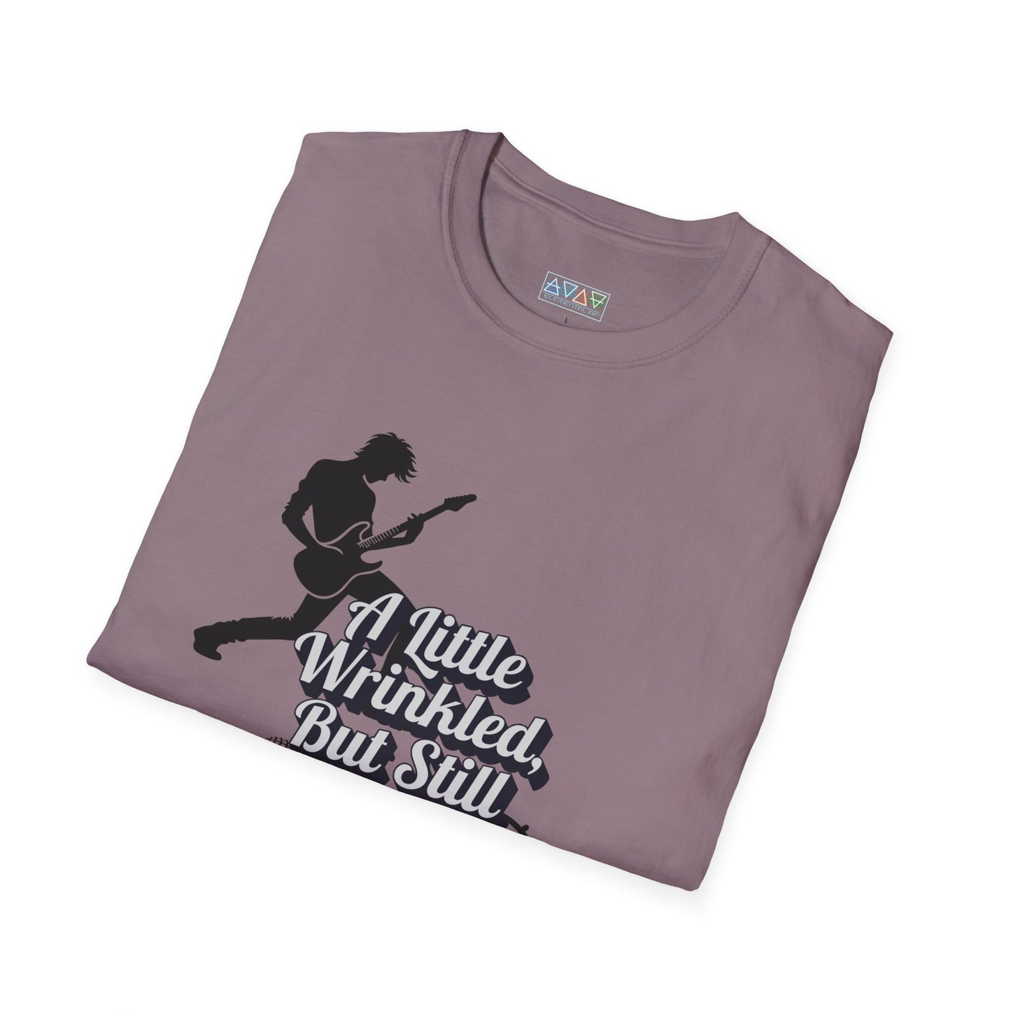 Rockin' Wrinkles T-Shirt for Music Lovers, Music Tees, Gift for Musicians, Casual Wear, Concert Wear, Vintage Style