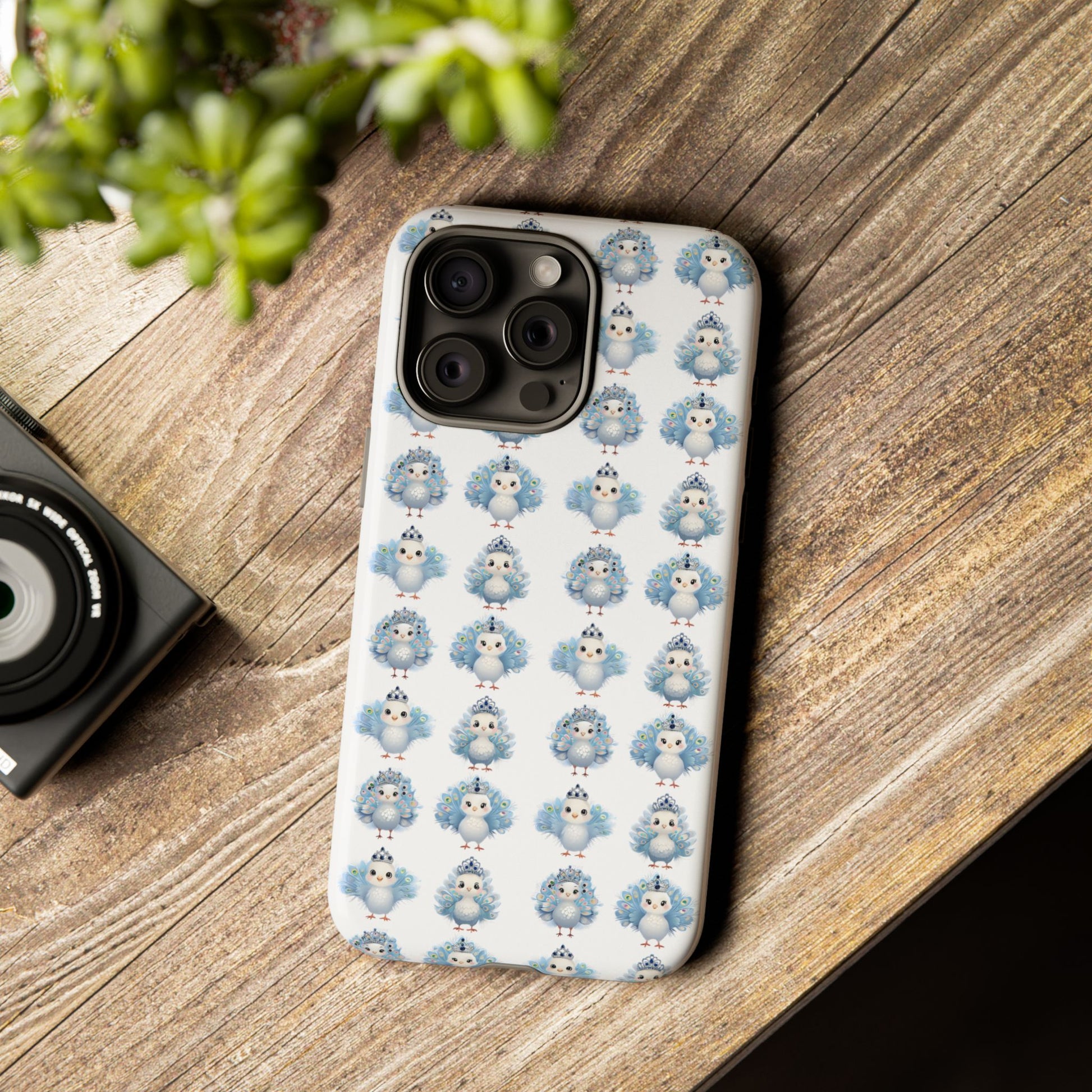 Tough Cases, Peacock Phone Covers, Animal Lover Gift, Cute Bird Accessories, Tiara Design, Protective Shell