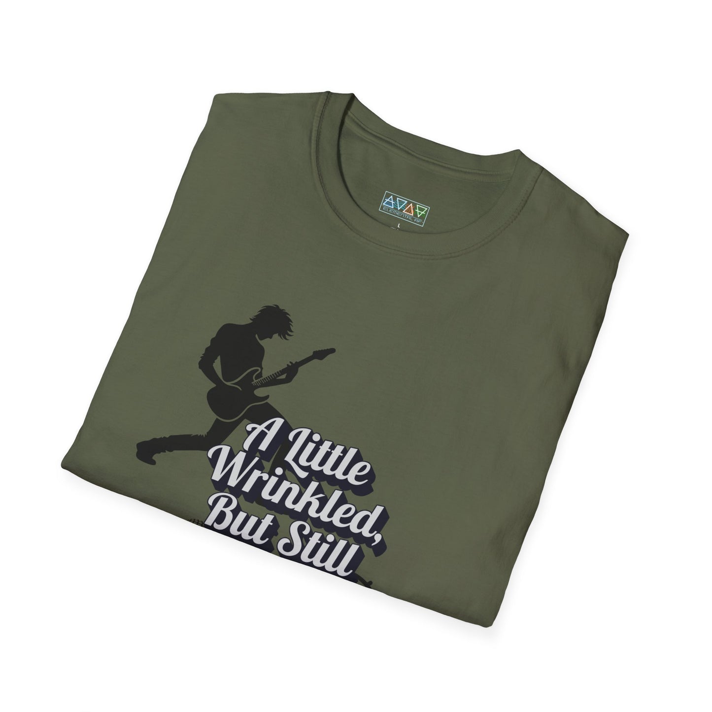 Rockin' Wrinkles T-Shirt for Music Lovers, Music Tees, Gift for Musicians, Casual Wear, Concert Wear, Vintage Style