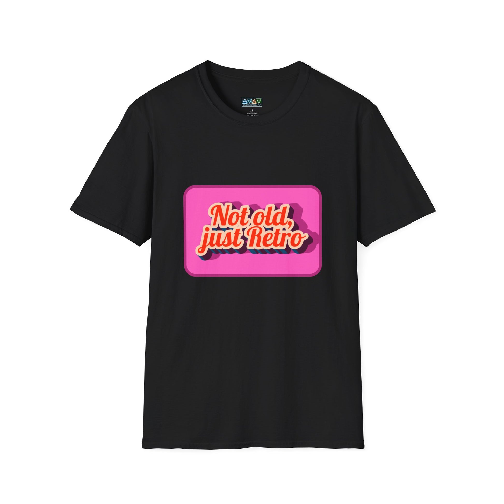 Not old, just Retro Unisex T-Shirt, Funny Vintage Style Tee, Cool Graphic Shirt, Midlife, Classic Apparel