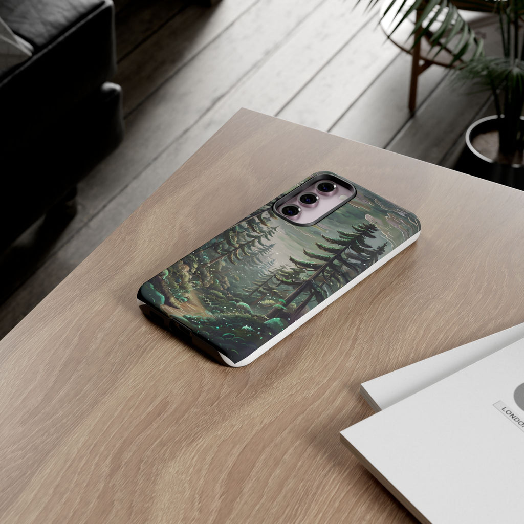Phone Case, Whimsical Anime Forest Illustration Brimming With Enchantment, Tough Protective Cover, Unique Gift, Trendy