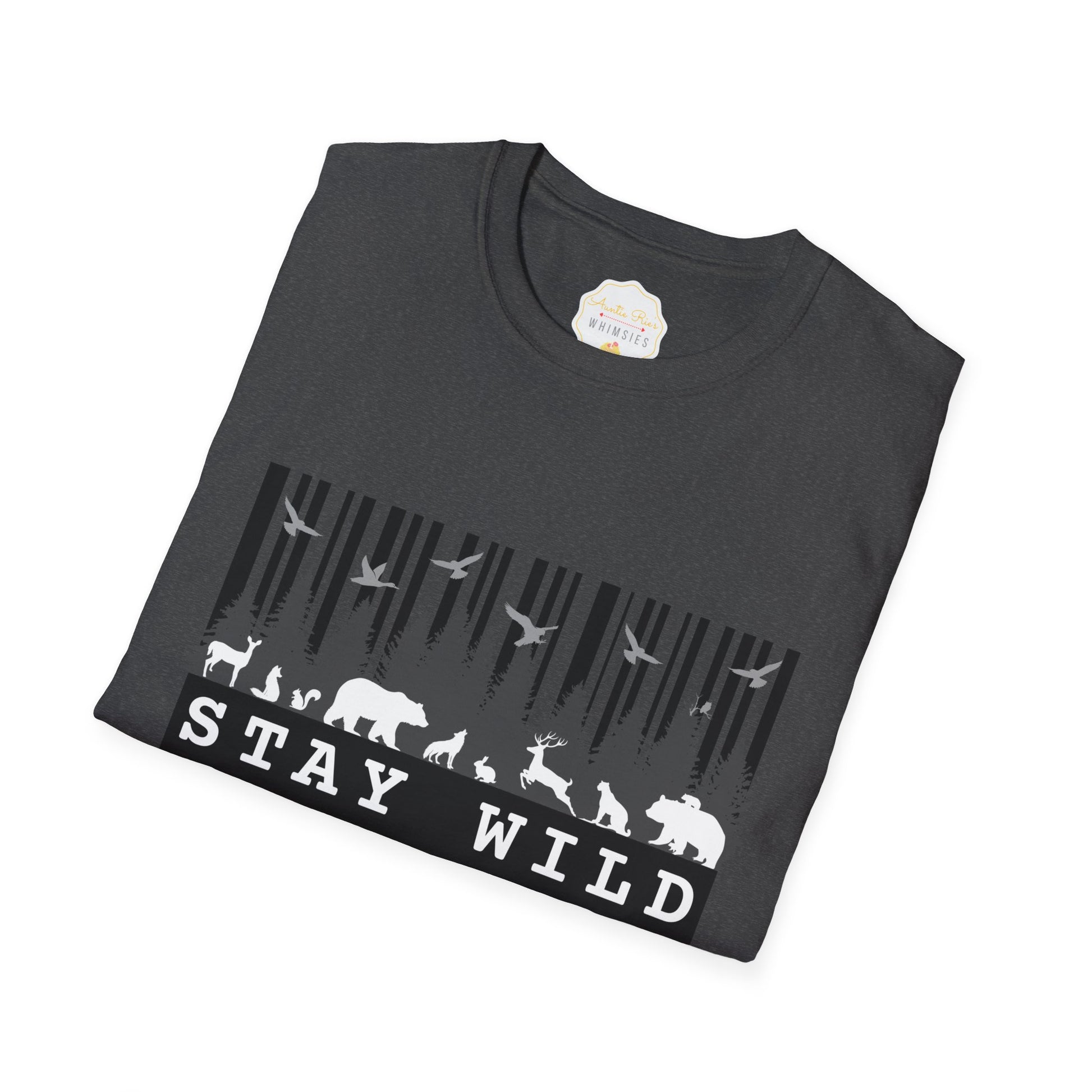Nature-Tech Unisex T-Shirt - Minimalist Digital Artwork Design
