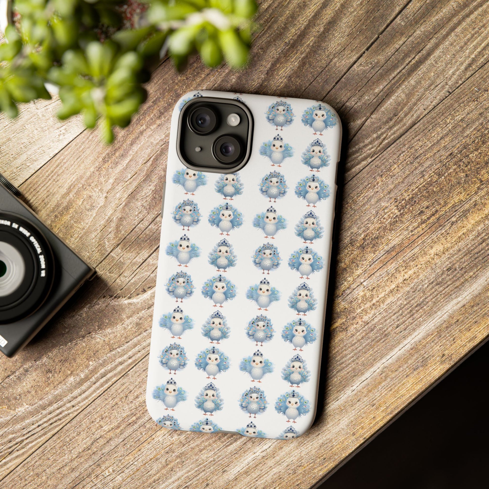 Tough Cases, Peacock Phone Covers, Animal Lover Gift, Cute Bird Accessories, Tiara Design, Protective Shell
