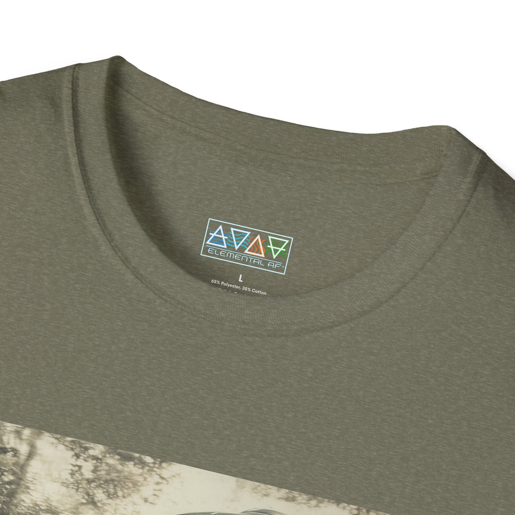 Bigfoot and UFO Unisex T-Shirt, Fun Graphic Tee for Nature Lovers, Quirky Gift for Campers, Outdoor Adventure Apparel