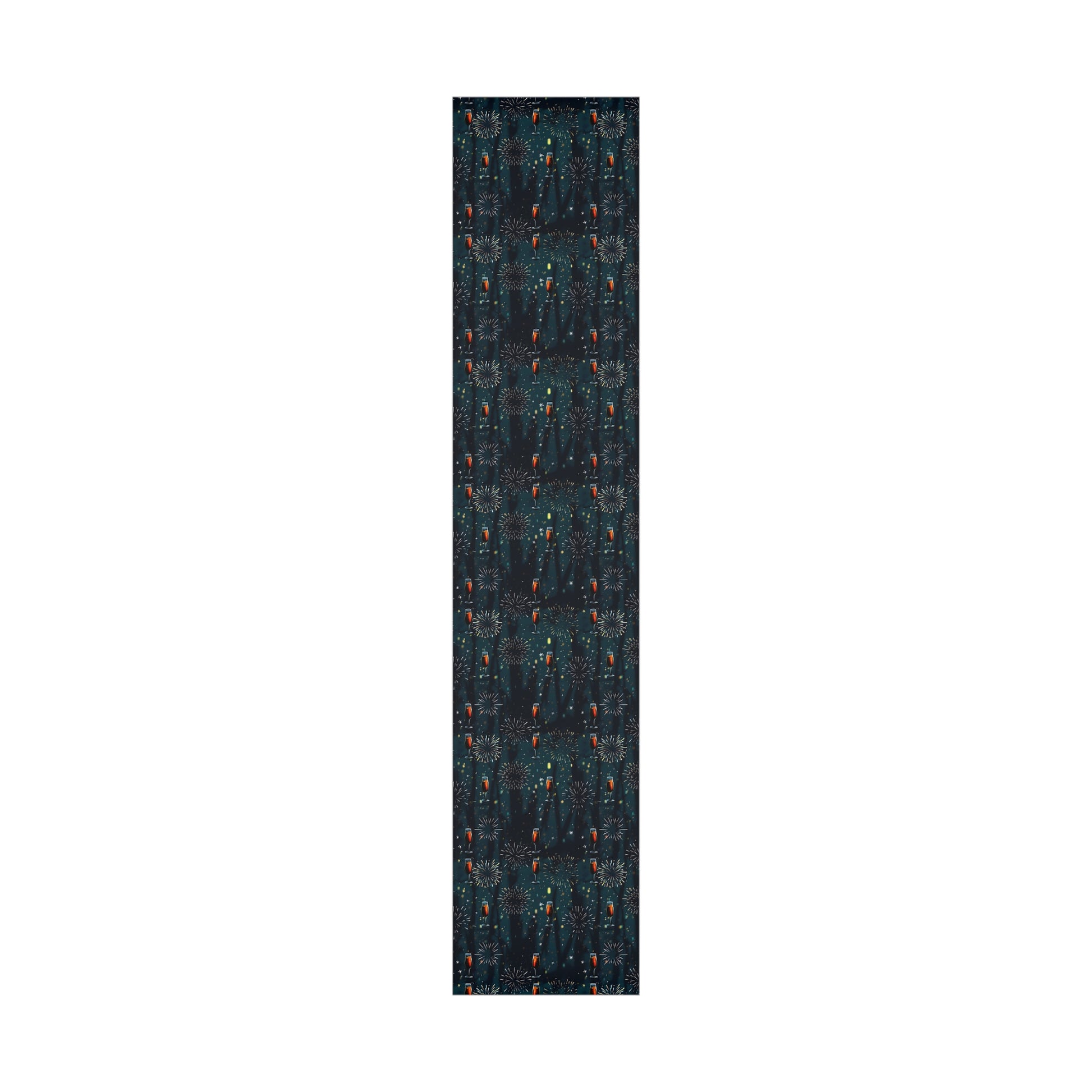 Gift Wrap Papers, New Year's Eve Celebration Pattern With Fireworks And Champagne, Wrapping Paper Roll, Holiday Gift Wrap, Festive