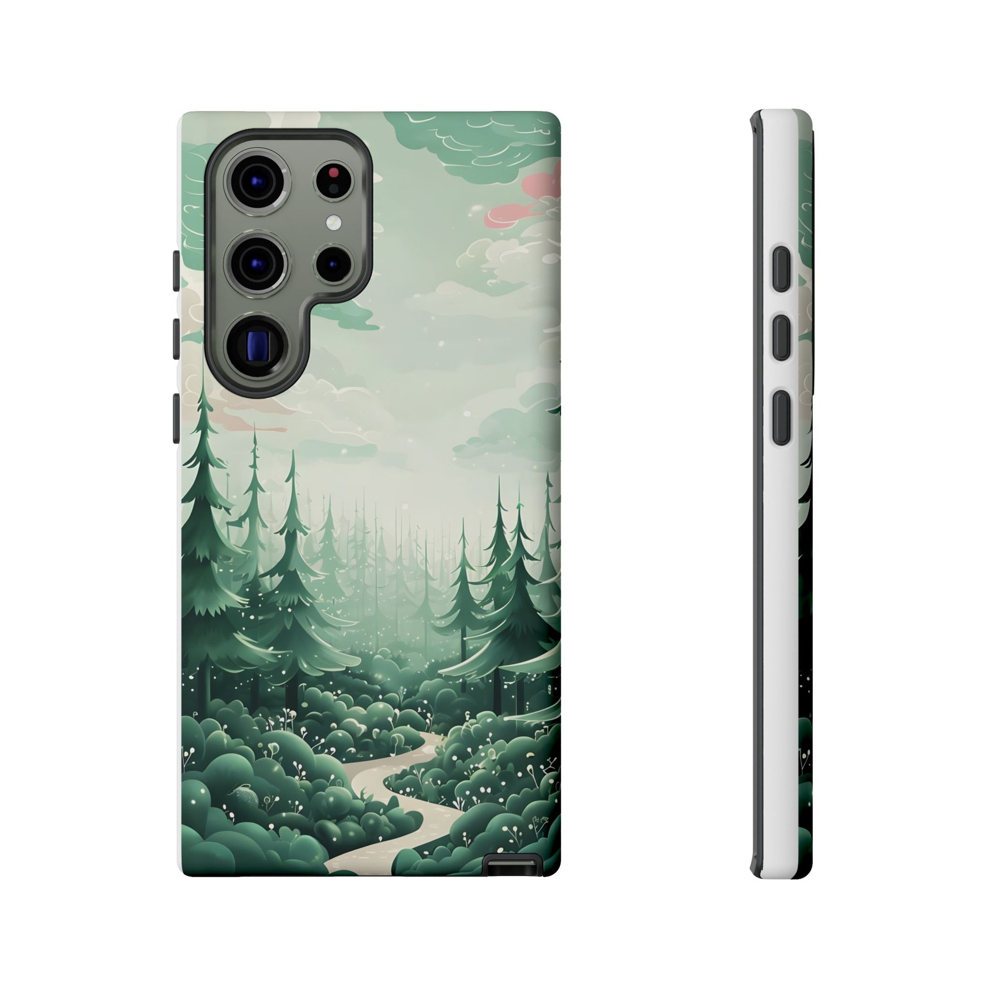 Phone Case, Tough Cover, Whimsical Enchanted Forest, Protective Phone Accessories, Forest Theme Phone Skin