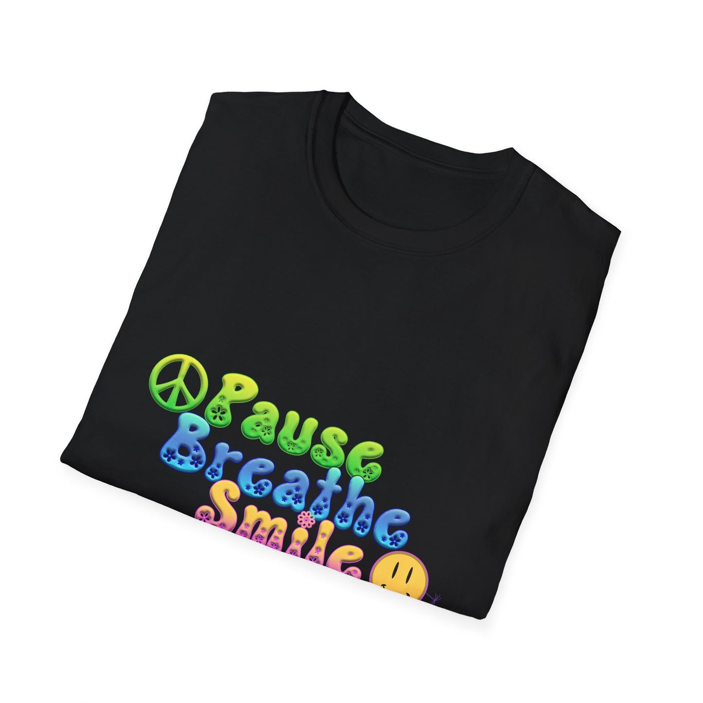 Meditation Reminder Tee, Mindfulness Shirt, Relaxation Tshirt, Yoga Top, Self Care Apparel, Inspirational Quote Clothing