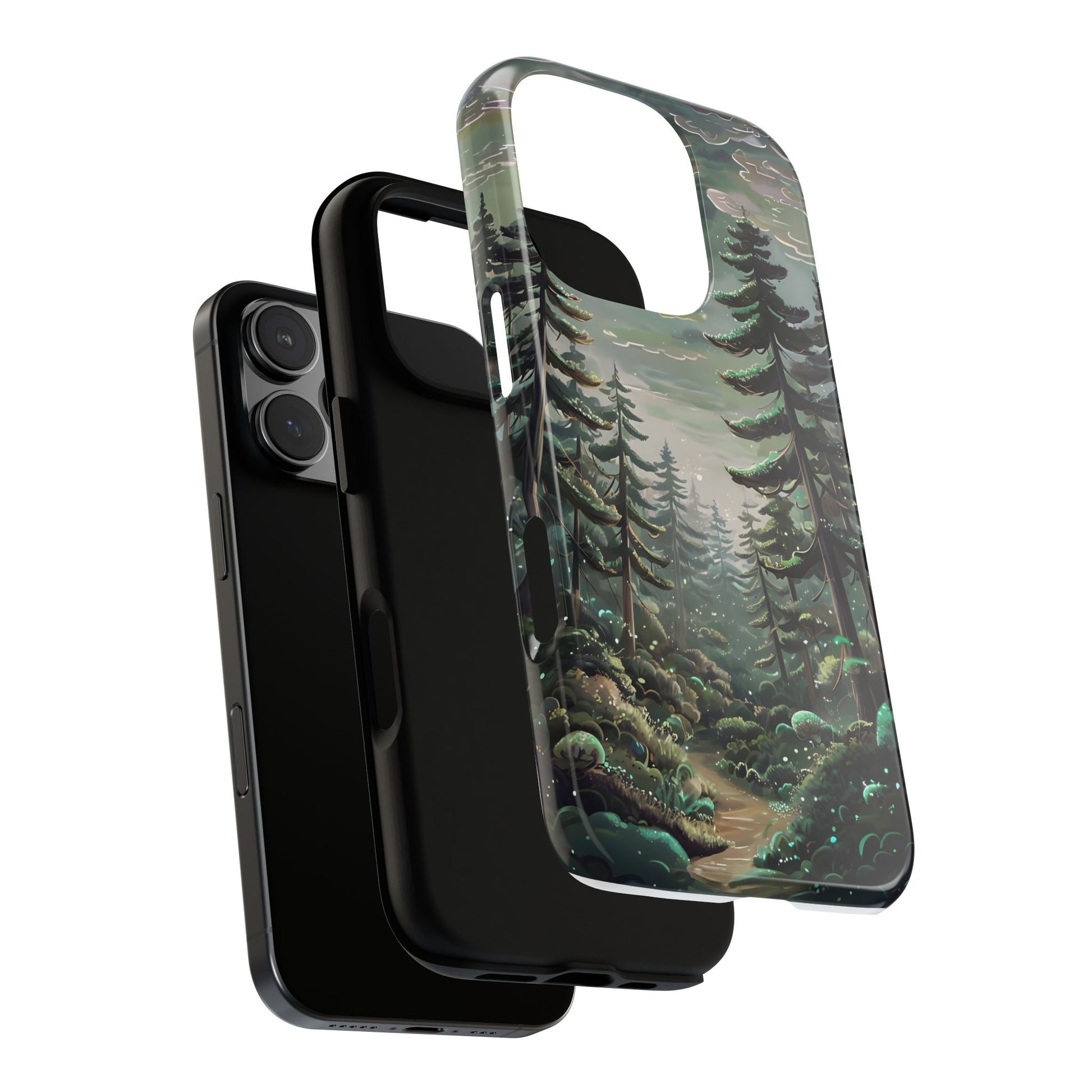 Phone Case, Whimsical Anime Forest Illustration Brimming With Enchantment, Tough Protective Cover, Unique Gift, Trendy