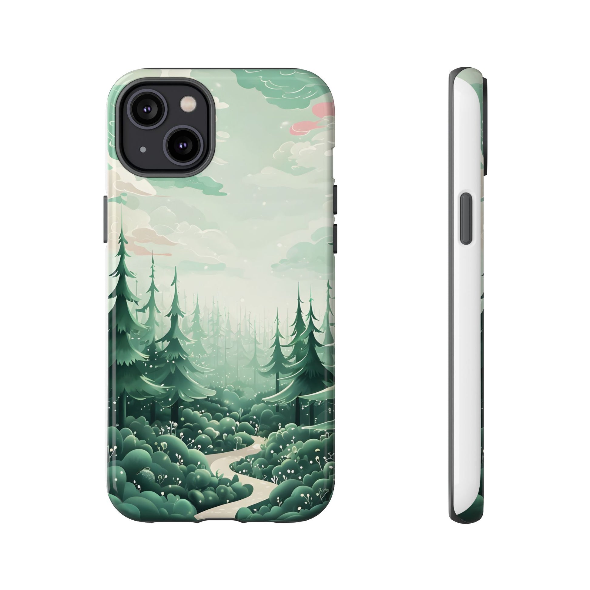 Phone Case, Tough Cover, Whimsical Enchanted Forest, Protective Phone Accessories, Forest Theme Phone Skin