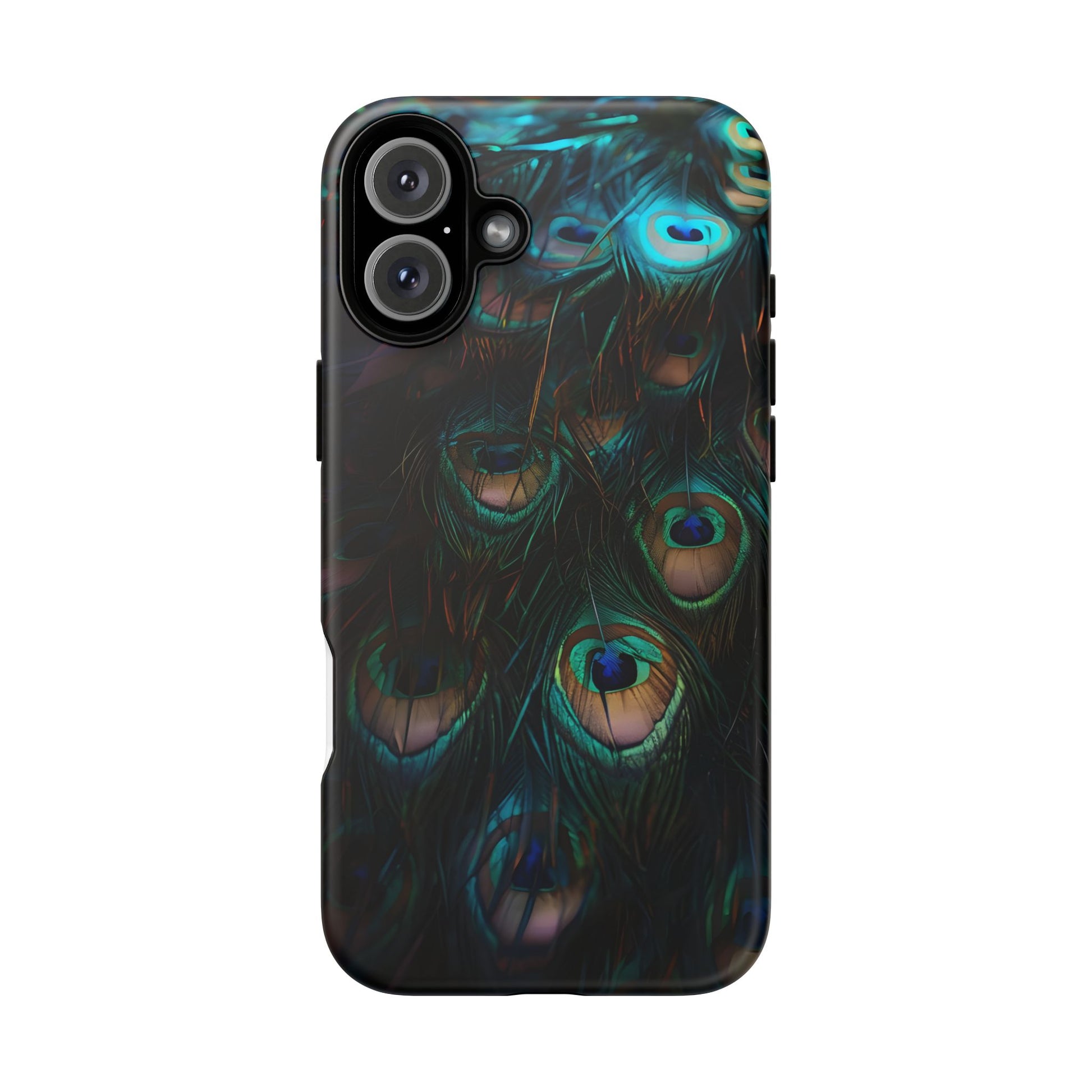 Phone Case, Close Up Peacock Feathers Design, Protective Cover, Unique Gift, Stylish Accessory, Nature Lover Gift, Feather Print Case