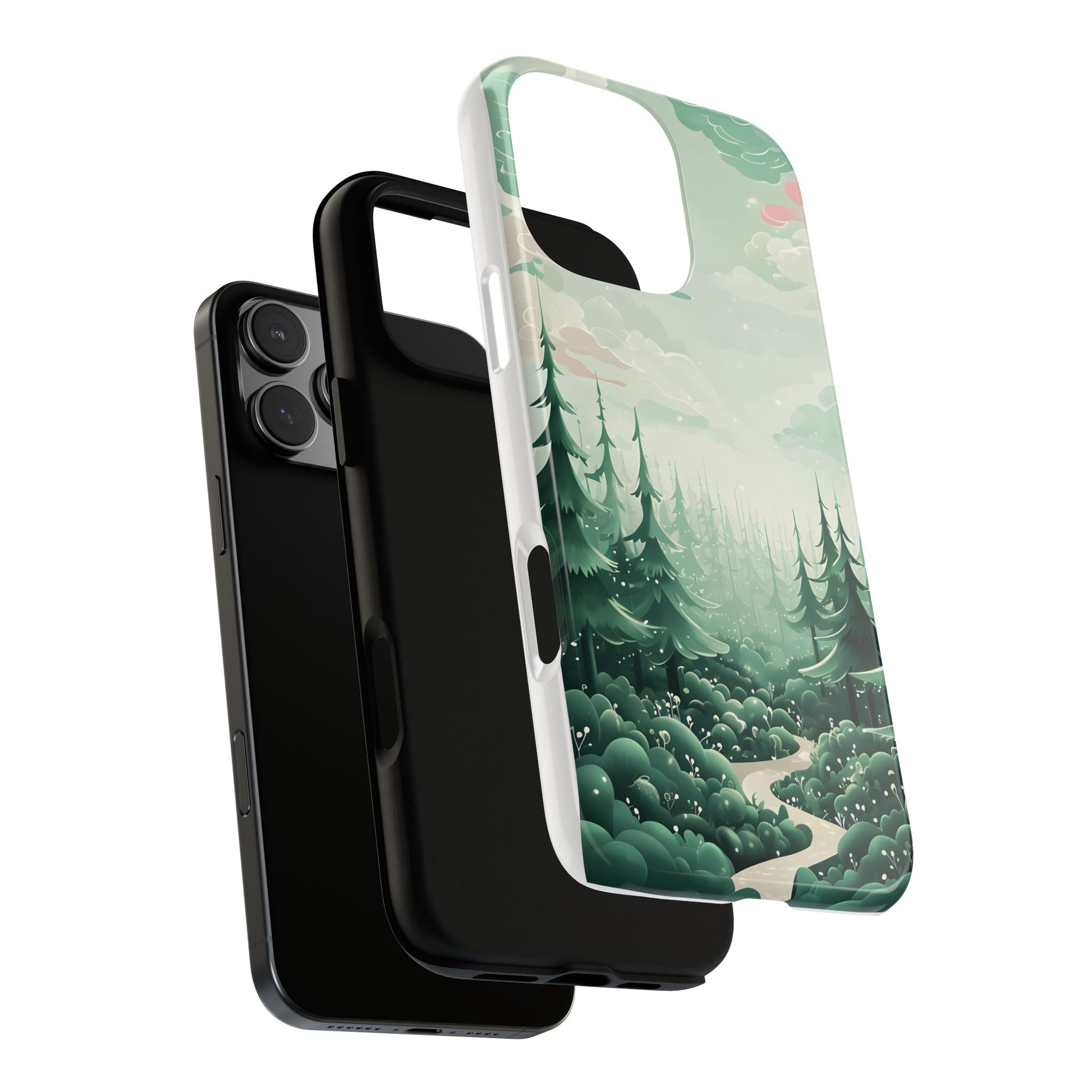 Phone Case, Tough Cover, Whimsical Enchanted Forest, Protective Phone Accessories, Forest Theme Phone Skin