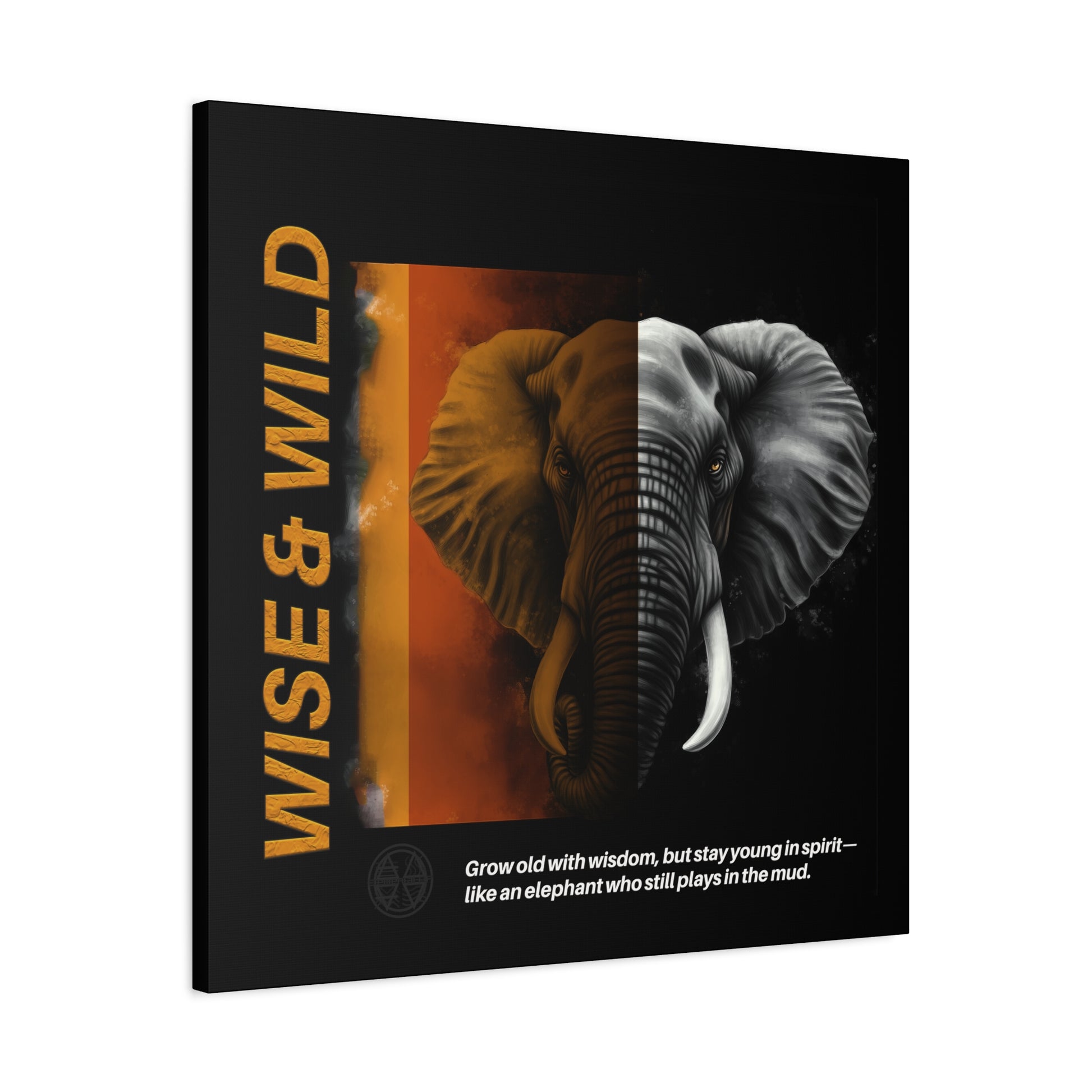 Canvas Art, Elephant Art Canvas | Wise & Wild Wall Decor | Animal Lover Gift