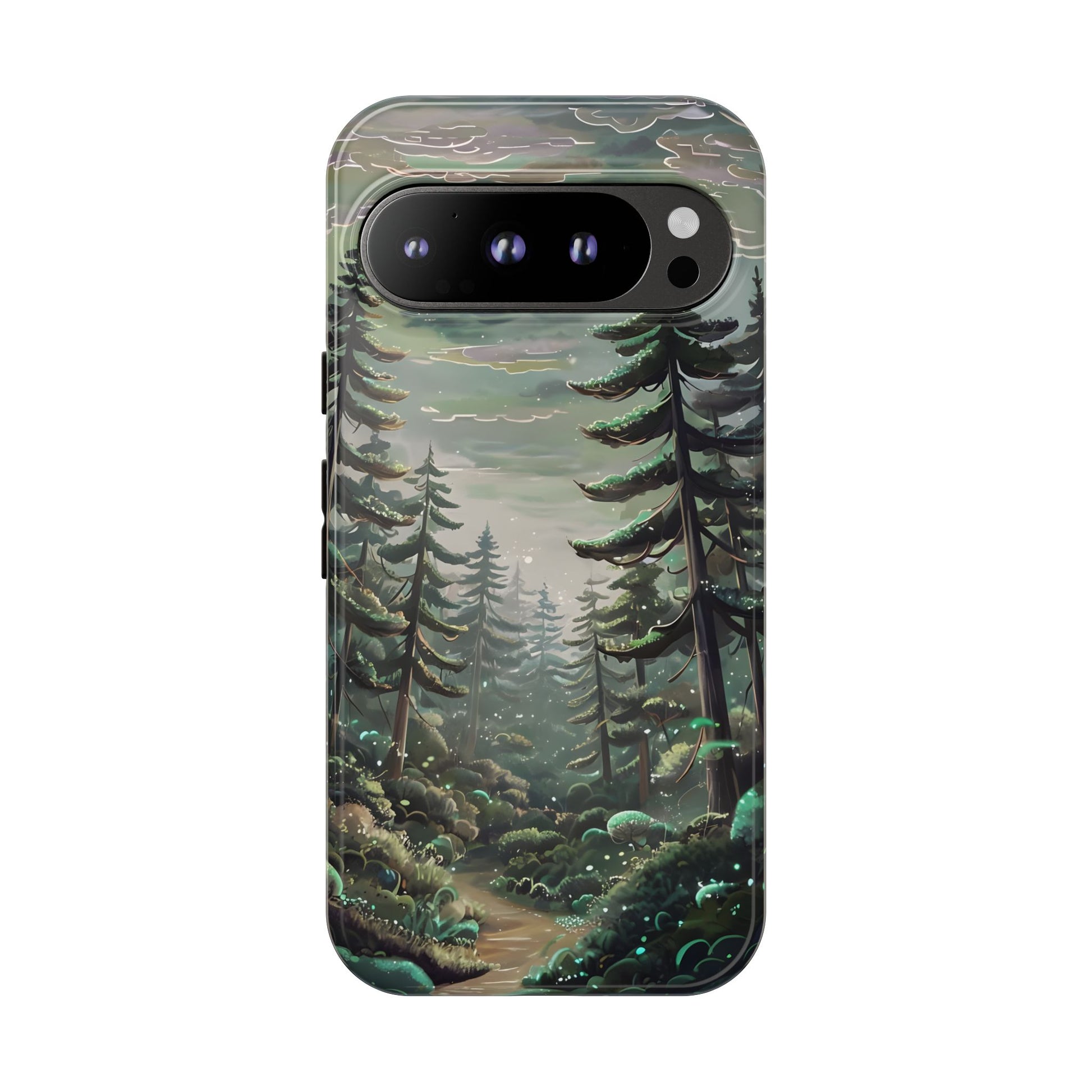 Phone Case, Whimsical Anime Forest Illustration Brimming With Enchantment, Tough Protective Cover, Unique Gift, Trendy