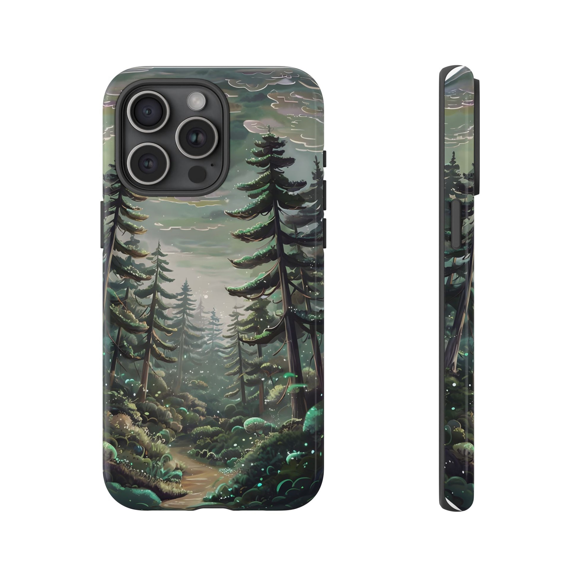 Phone Case, Whimsical Anime Forest Illustration Brimming With Enchantment, Tough Protective Cover, Unique Gift, Trendy