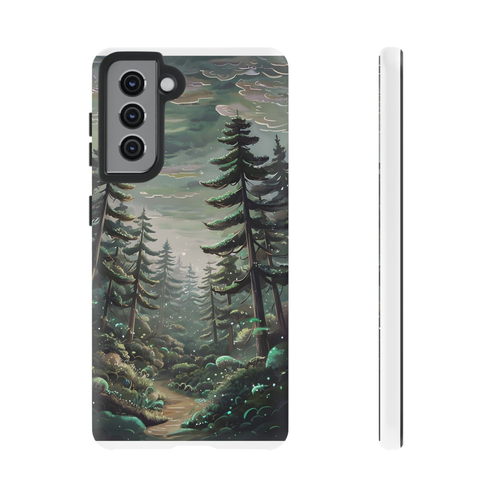 Phone Case, Whimsical Anime Forest Illustration Brimming With Enchantment, Tough Protective Cover, Unique Gift, Trendy