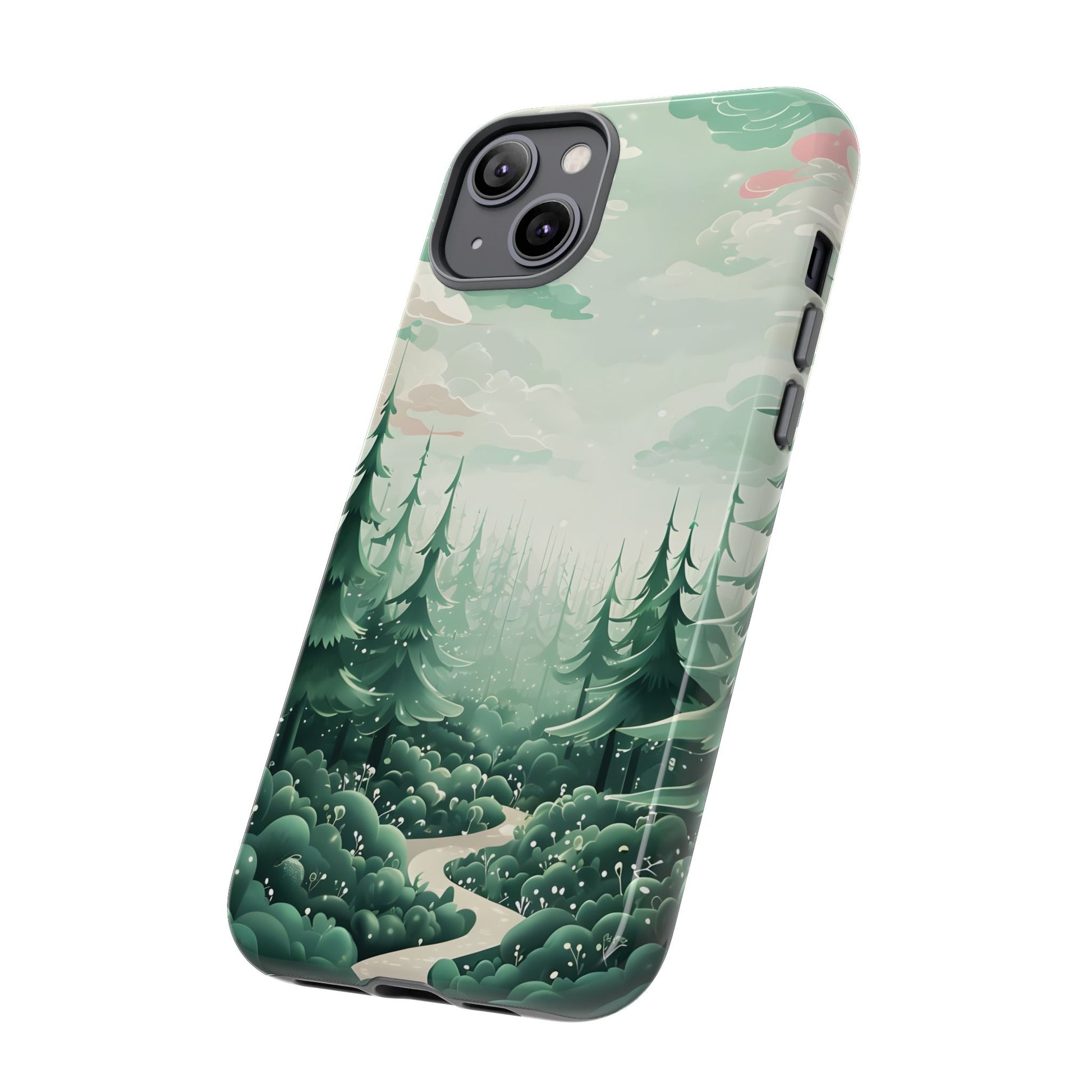 Phone Case, Tough Cover, Whimsical Enchanted Forest, Protective Phone Accessories, Forest Theme Phone Skin