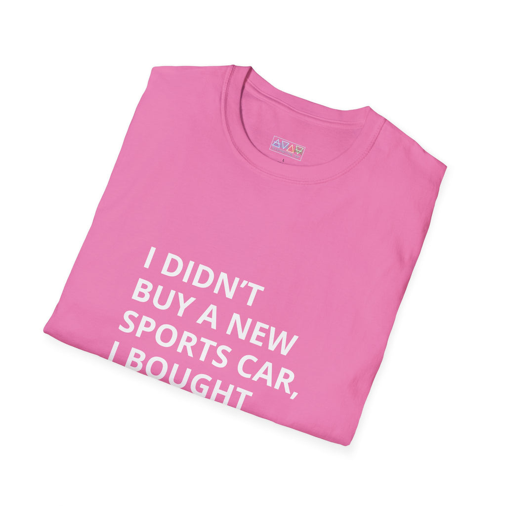 Funny Mid-Life Statement T-Shirt - With Quirky Drink Phrase for Humor Lovers, Perfect Gift for Friends, Casual Wear, Birthdays, Parties