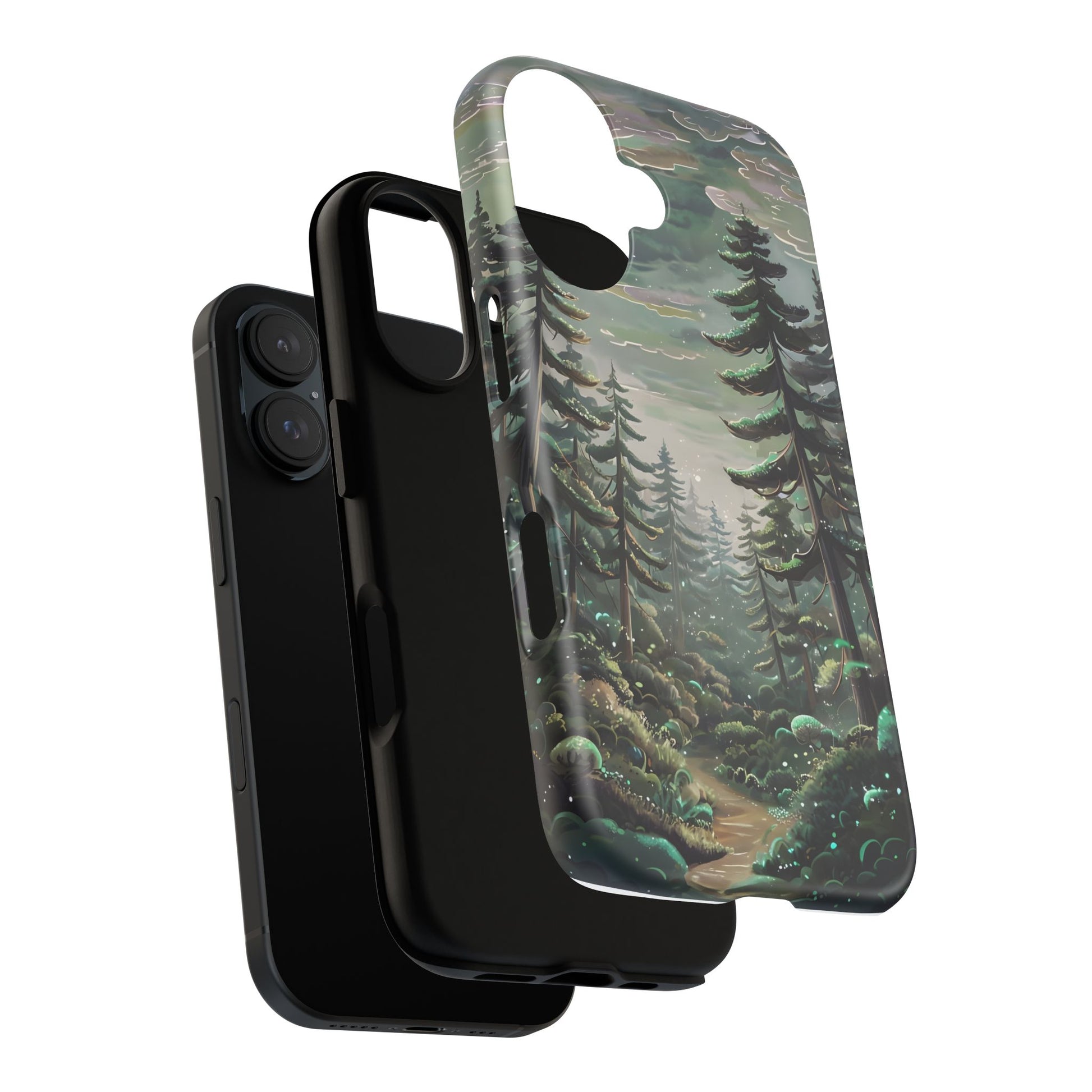 Phone Case, Whimsical Anime Forest Illustration Brimming With Enchantment, Tough Protective Cover, Unique Gift, Trendy