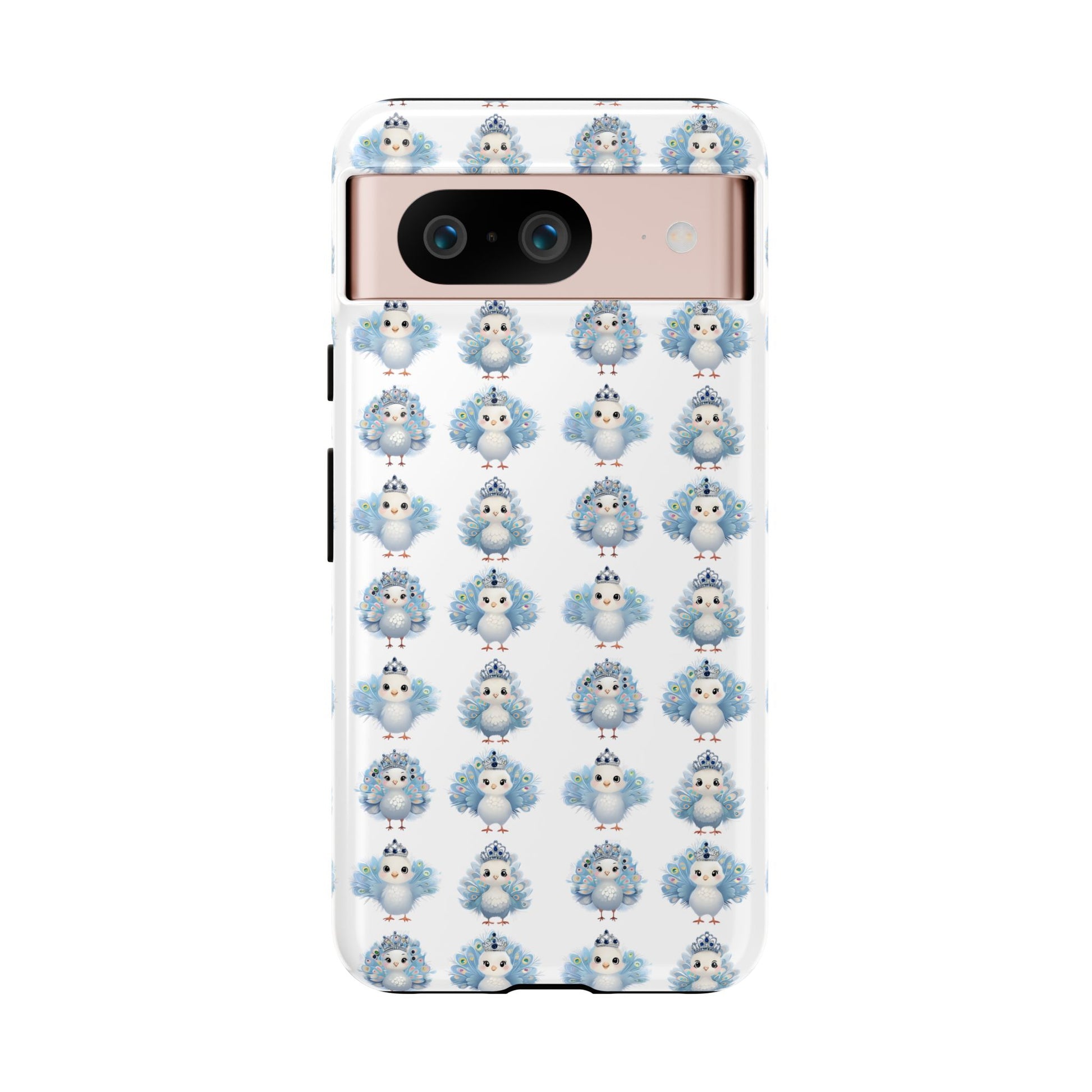 Tough Cases, Peacock Phone Covers, Animal Lover Gift, Cute Bird Accessories, Tiara Design, Protective Shell