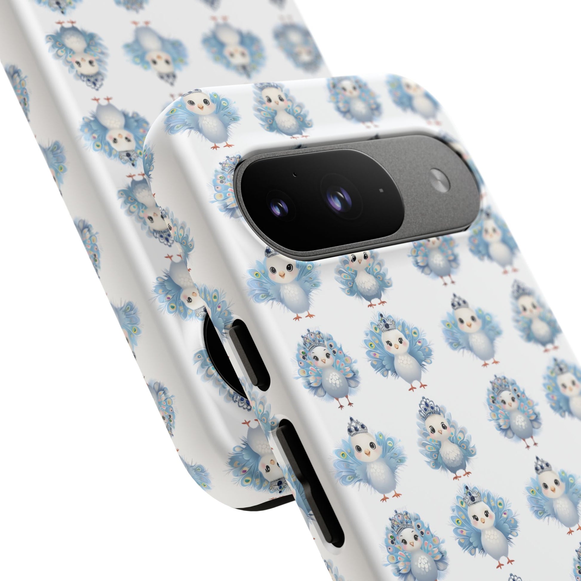 Tough Cases, Peacock Phone Covers, Animal Lover Gift, Cute Bird Accessories, Tiara Design, Protective Shell