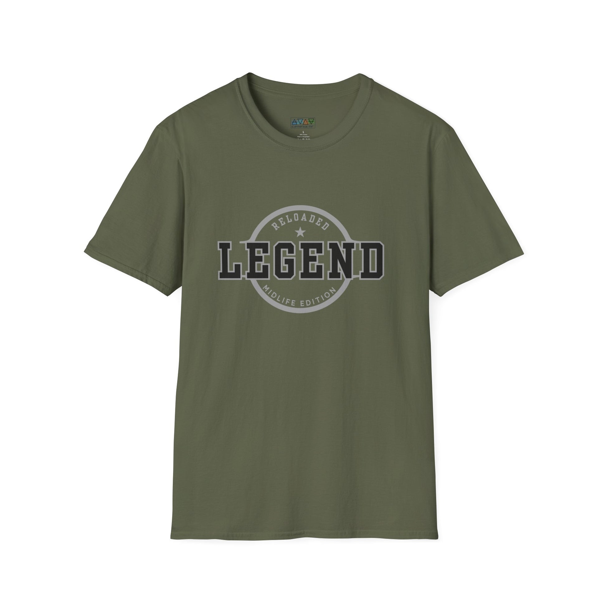 Mid-Life Legend Reloaded - Unisex Softstyle T-Shirt - Casual Comfort, Perfect for Legends, Gift for Him, Everyday Wear, Fun Gift Ideas