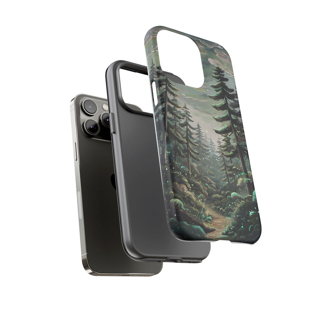 Phone Case, Whimsical Anime Forest Illustration Brimming With Enchantment, Tough Protective Cover, Unique Gift, Trendy