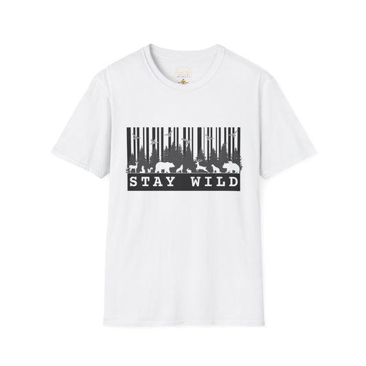 Nature-Tech Unisex T-Shirt - Minimalist Digital Artwork Design