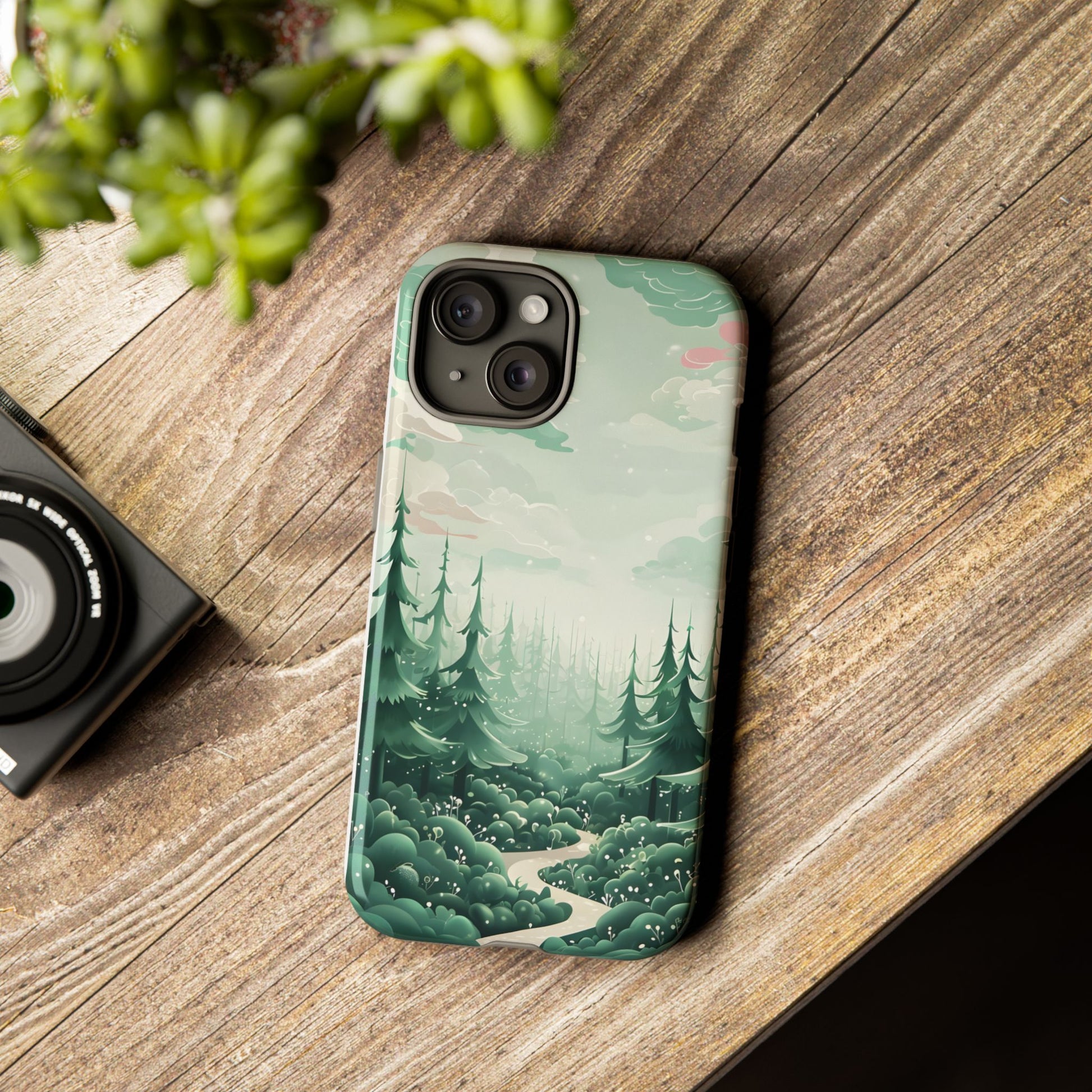 Phone Case, Tough Cover, Whimsical Enchanted Forest, Protective Phone Accessories, Forest Theme Phone Skin
