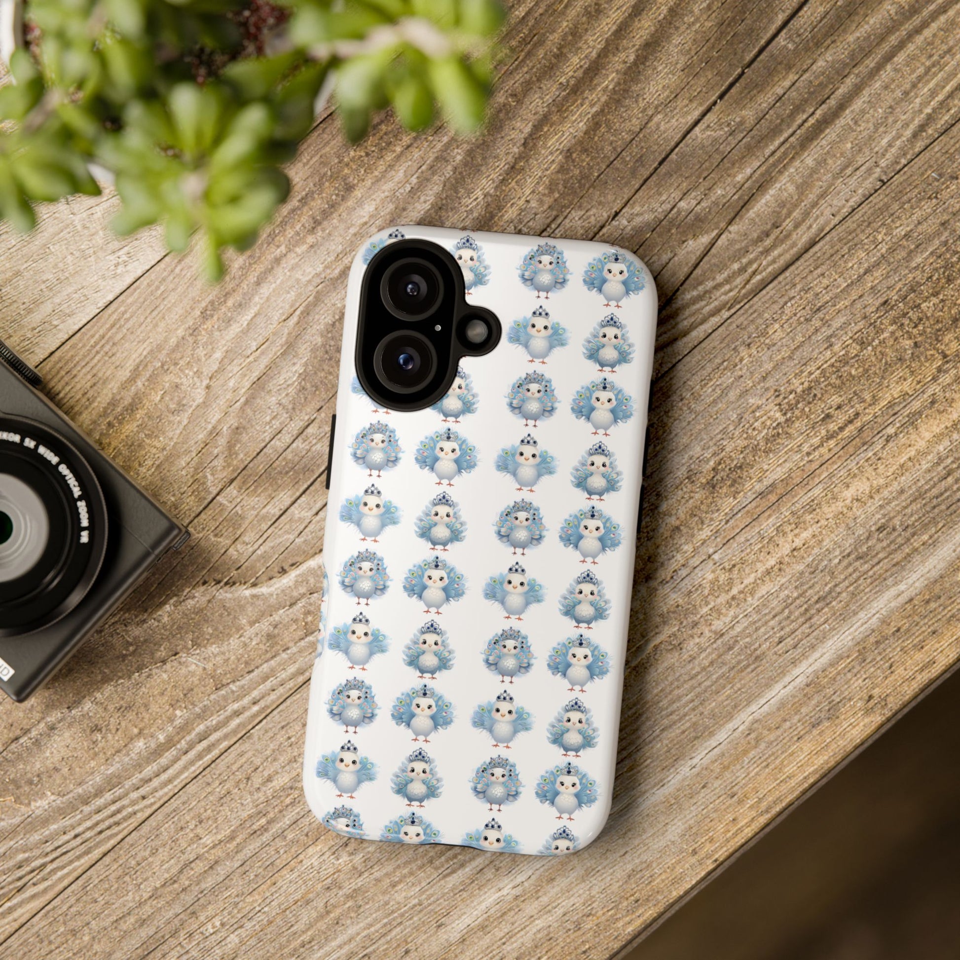 Tough Cases, Peacock Phone Covers, Animal Lover Gift, Cute Bird Accessories, Tiara Design, Protective Shell