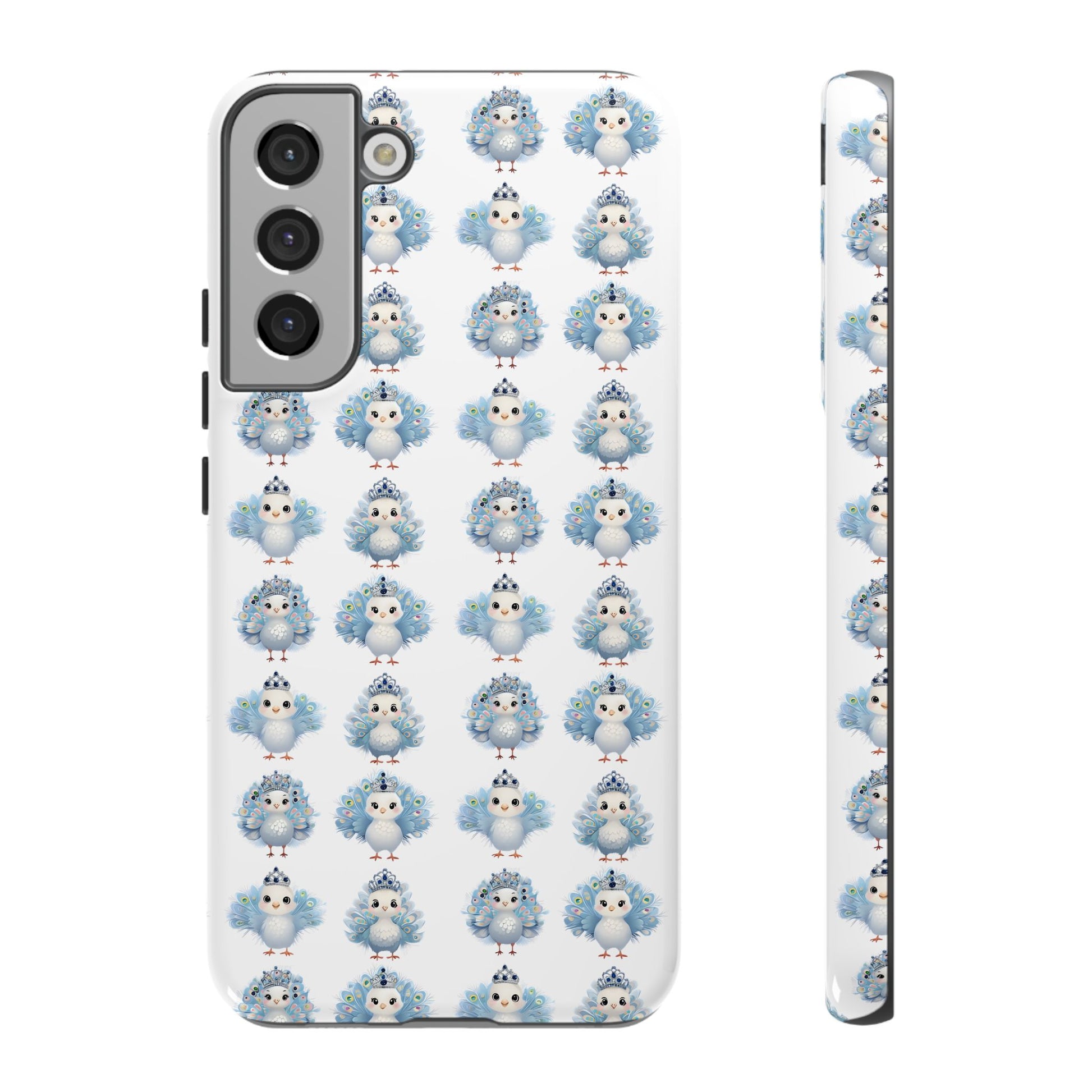 Tough Cases, Peacock Phone Covers, Animal Lover Gift, Cute Bird Accessories, Tiara Design, Protective Shell