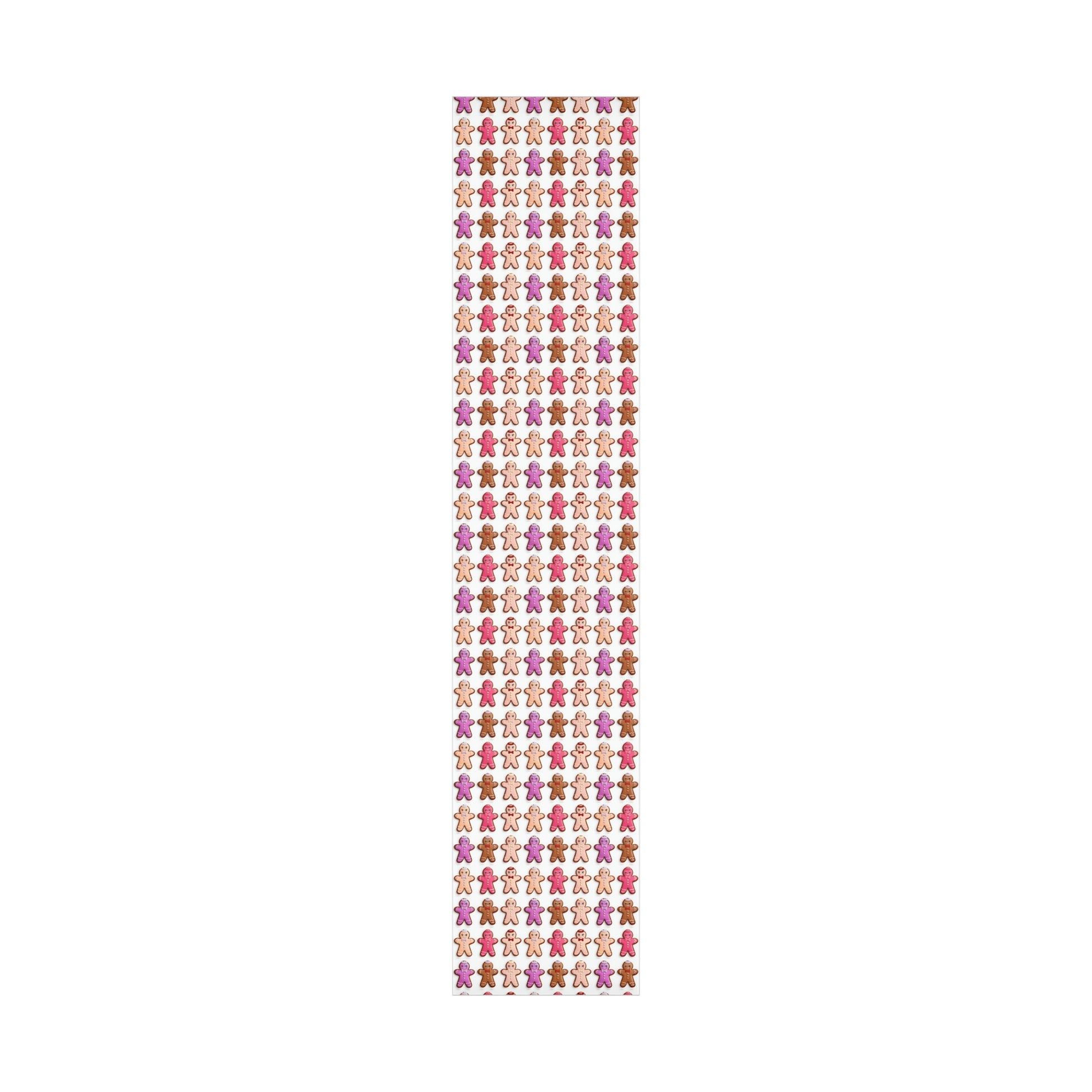 Wrapping Paper, Bougie Gingerbread Women On White Background - Gift Wrap Rolls, Eco-Friendly Gift Wrap, Holiday