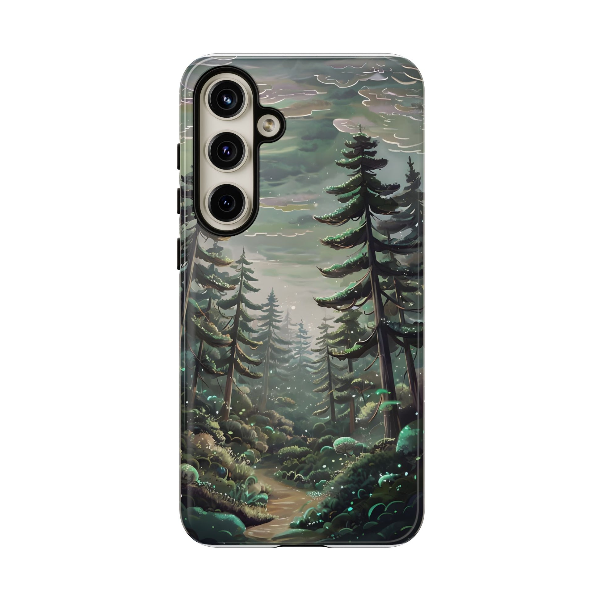 Phone Case, Whimsical Anime Forest Illustration Brimming With Enchantment, Tough Protective Cover, Unique Gift, Trendy