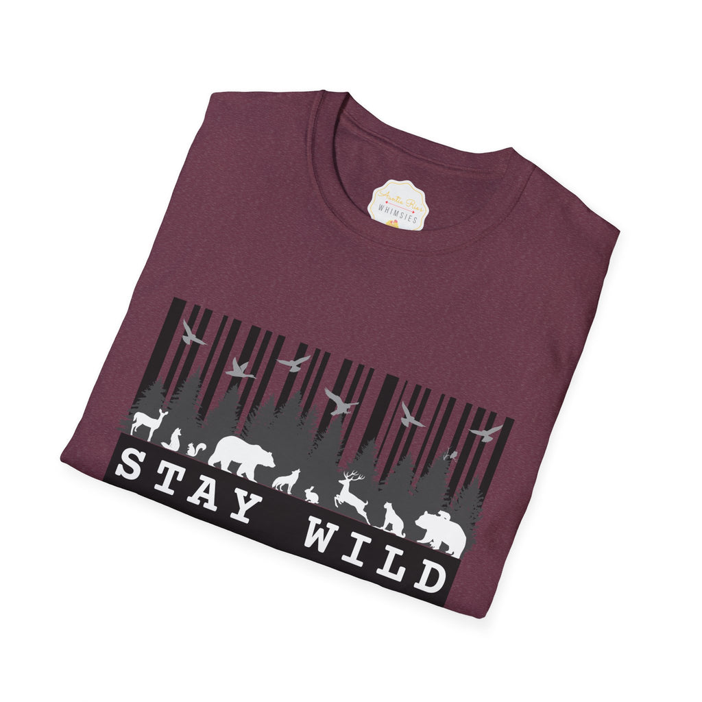 Nature-Tech Unisex T-Shirt - Minimalist Digital Artwork Design
