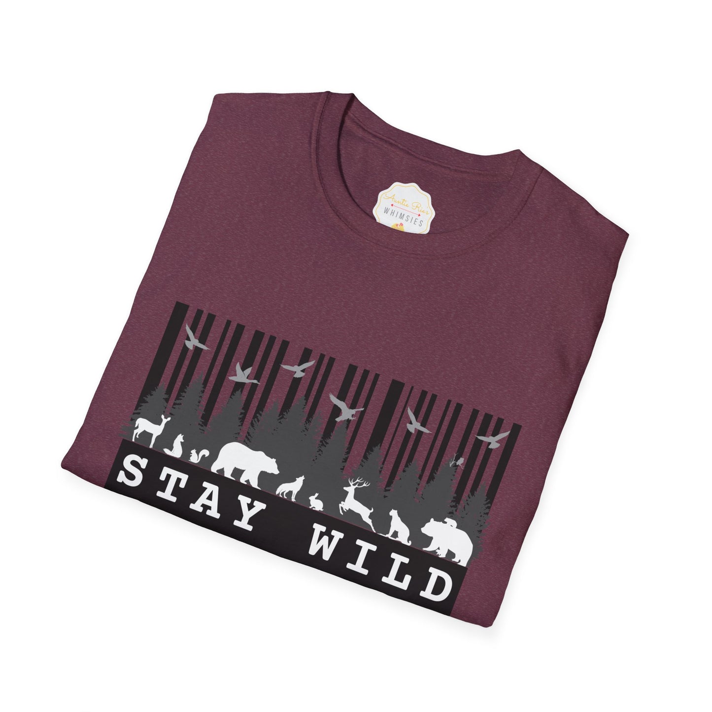 Nature-Tech Unisex T-Shirt - Minimalist Digital Artwork Design